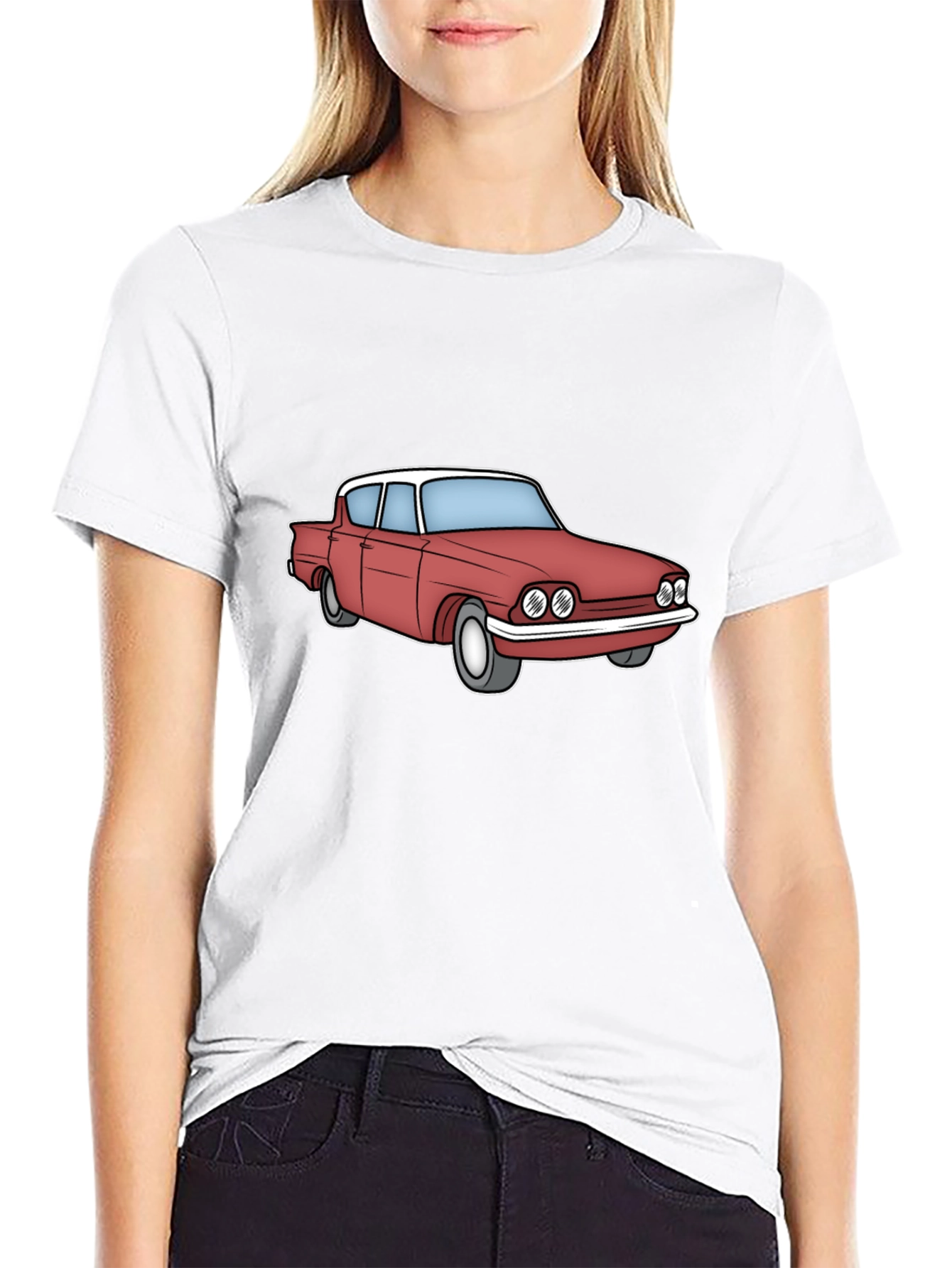 Black Classic Car Graphic Tee - Black view 9