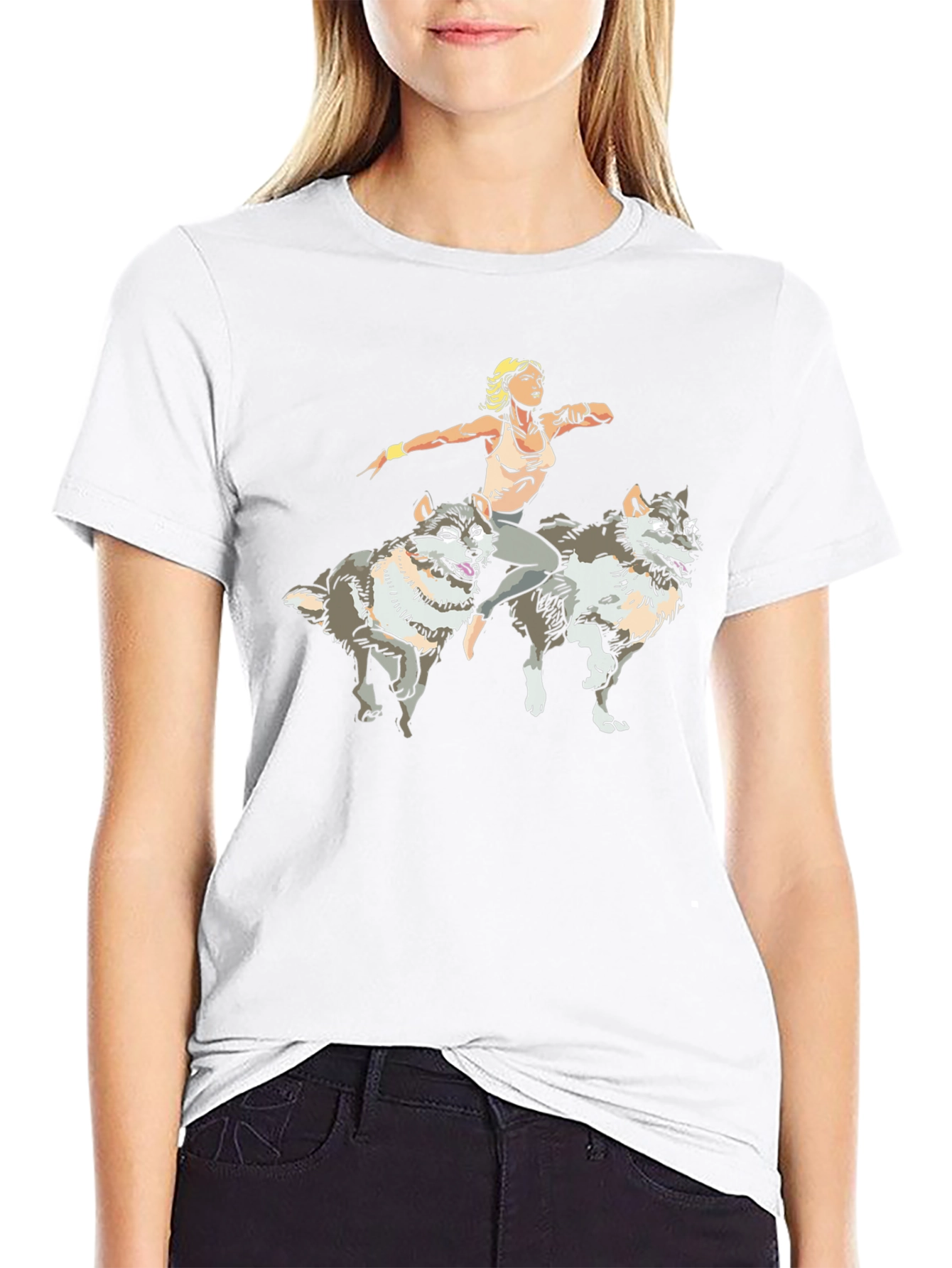 Wolf Rider Graphic T-Shirt - Unisex Design - 9