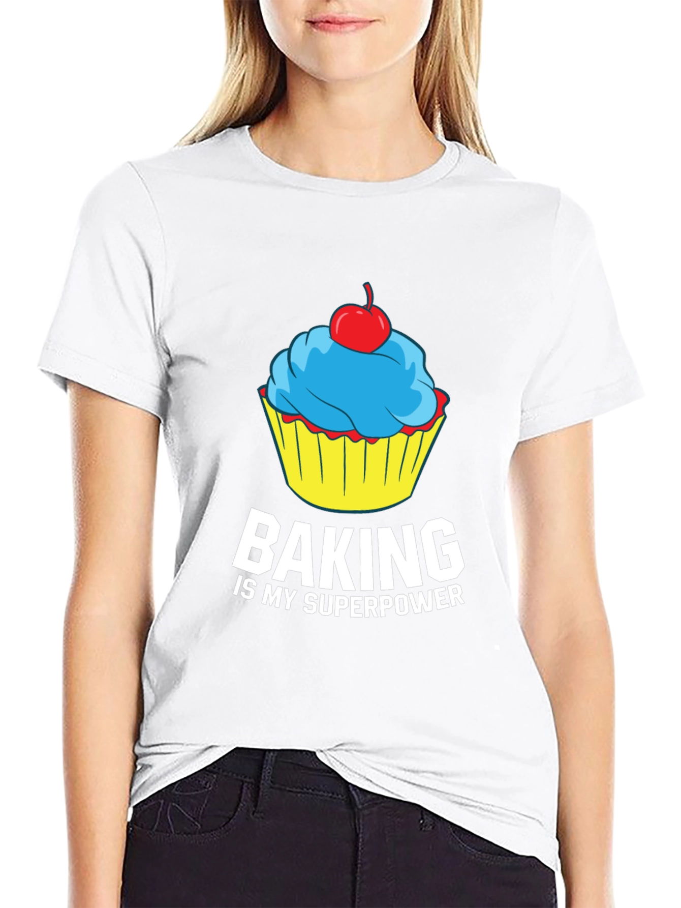 Black Baking is My Superpower Graphic Tee view 9