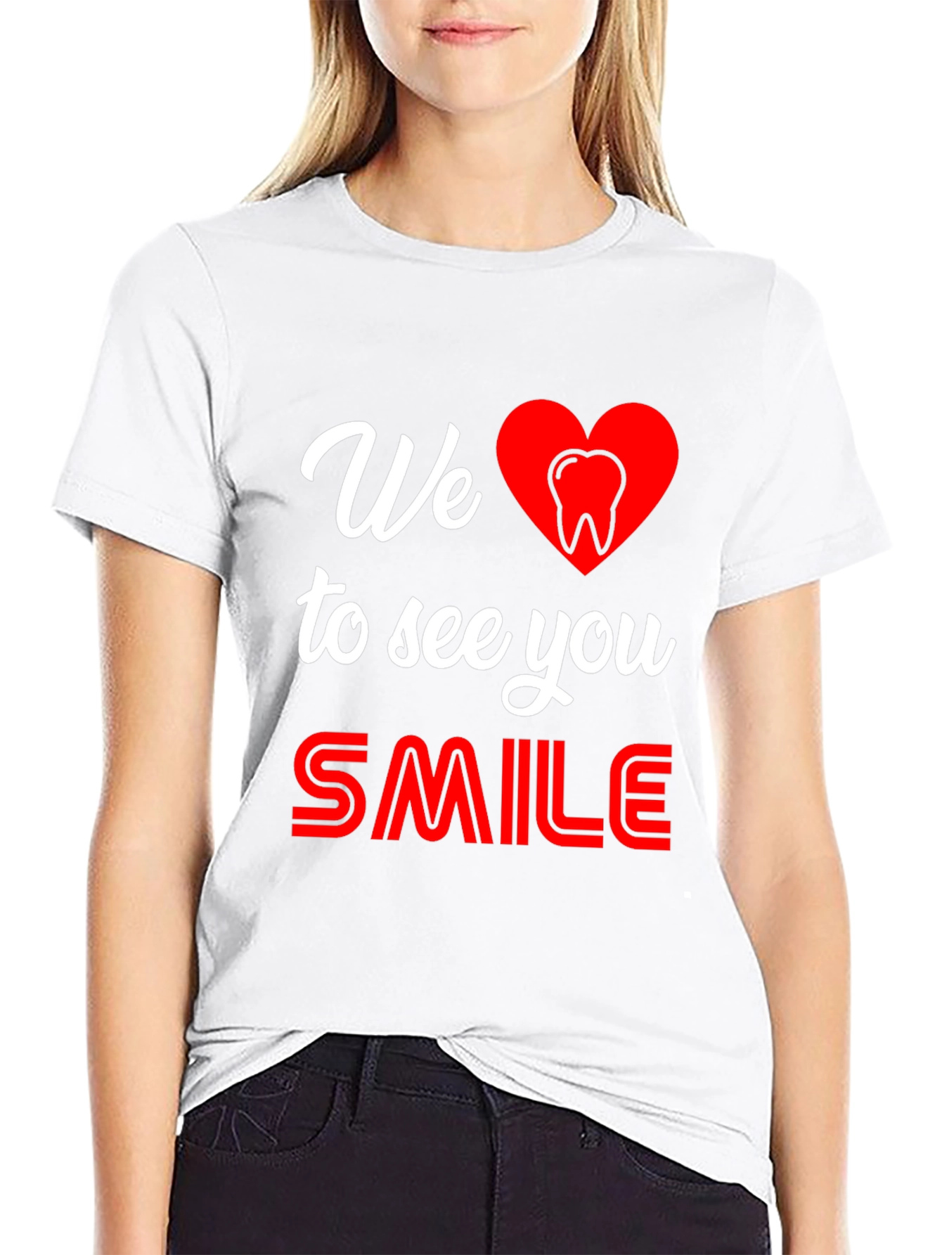 Black Dental Love Graphic T-Shirt - We Love to See You Smile view 9
