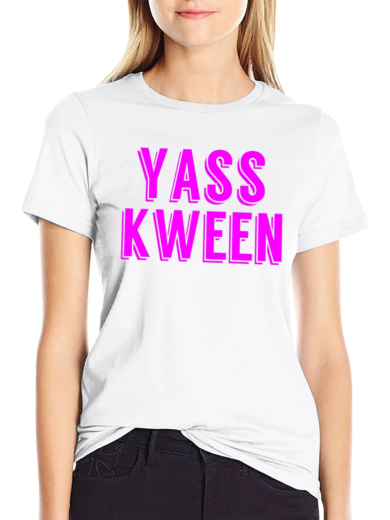 Black Yass Kween Graphic Tee - Black view 9