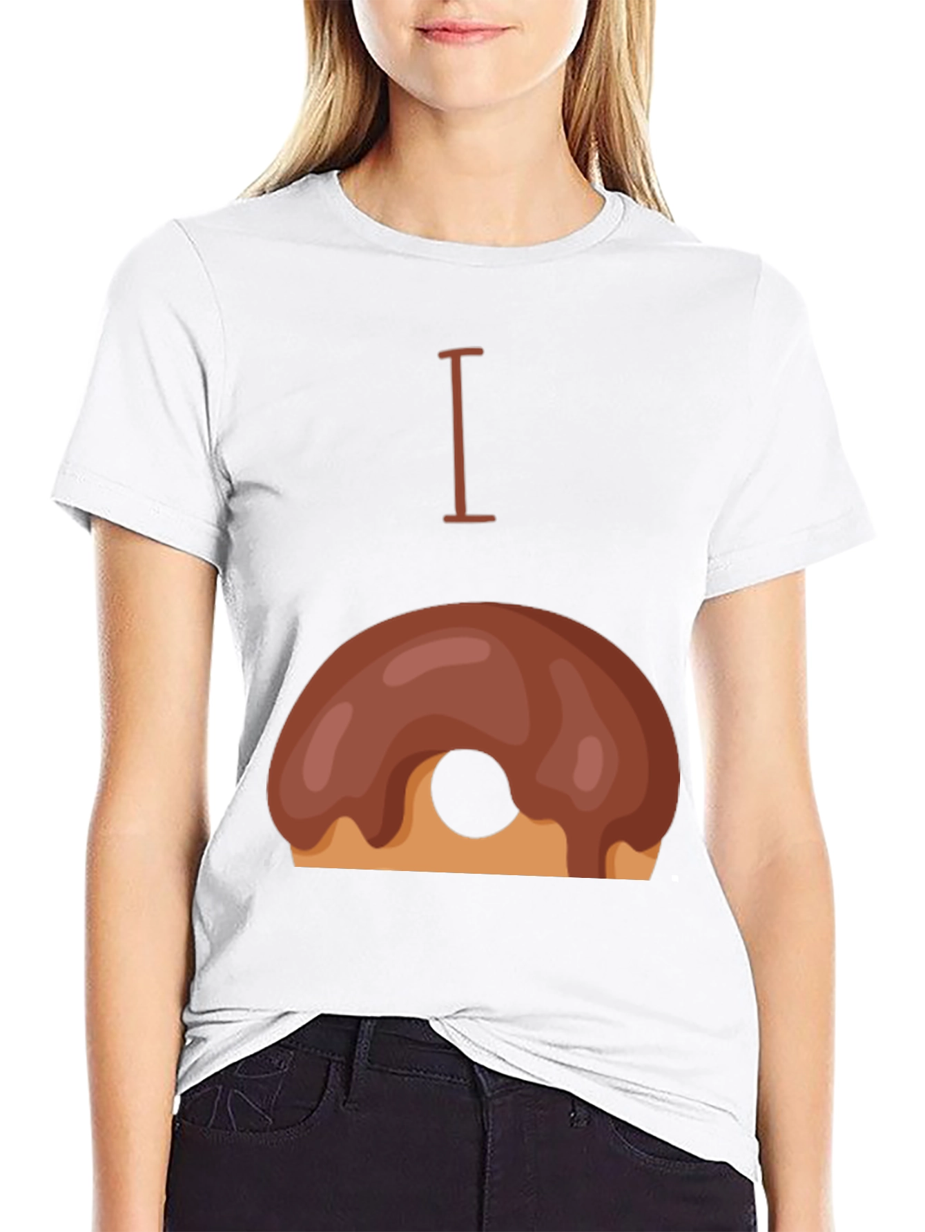 Black I Doughnut T-Shirt view 9