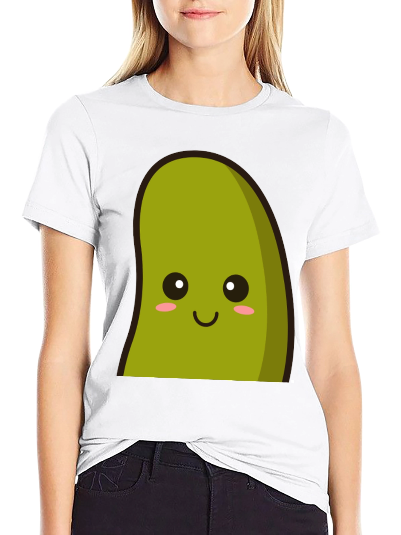 Black Kawaii Avocado Graphic Tee - Unisex Soft Cotton Blend view 9