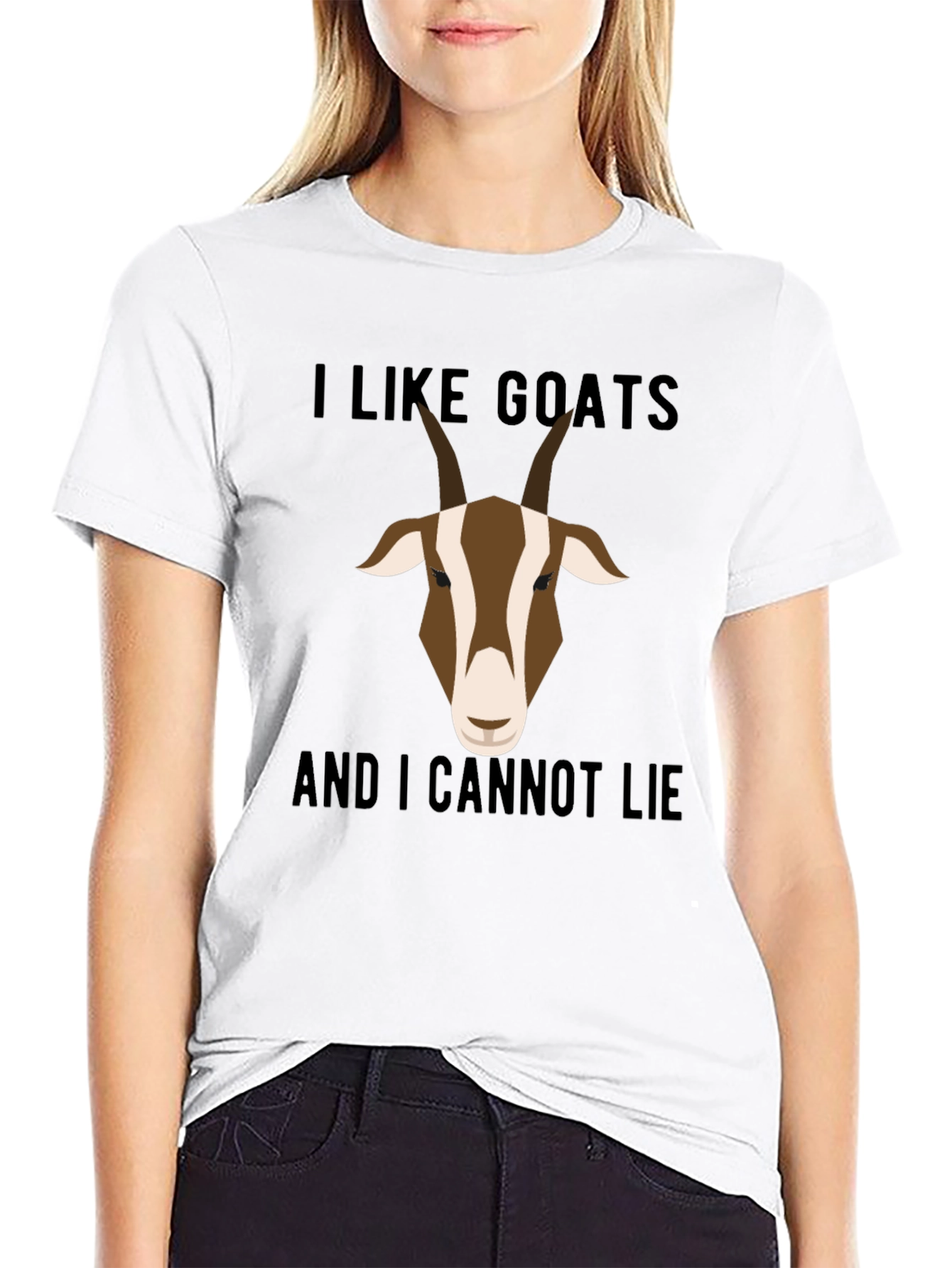 Black I Like Goats T-Shirt - Funny Goat Lover Tee view 9