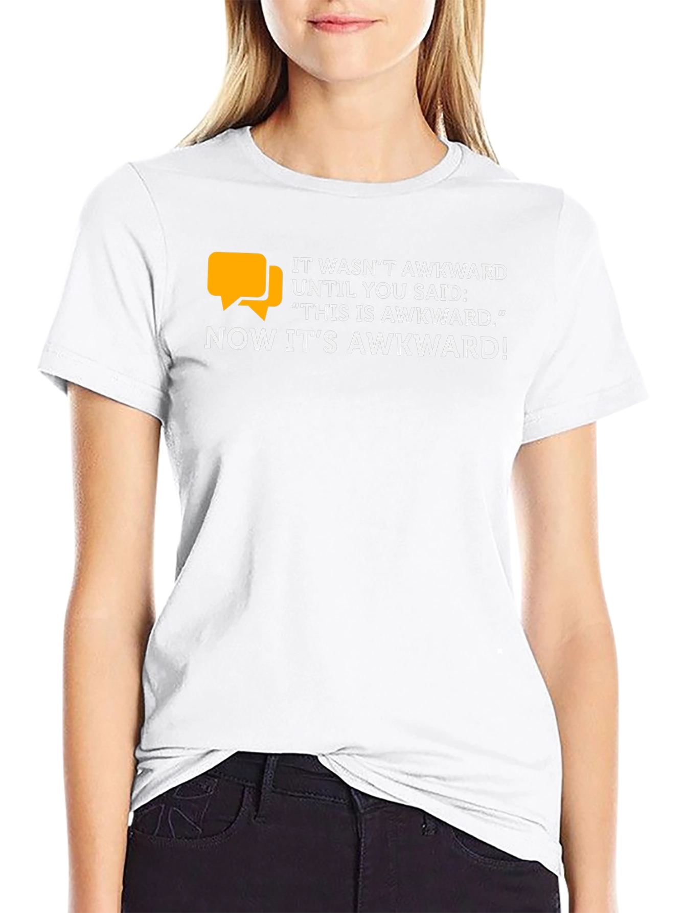 Black Awkward Conversation Starter Graphic Tee view 9