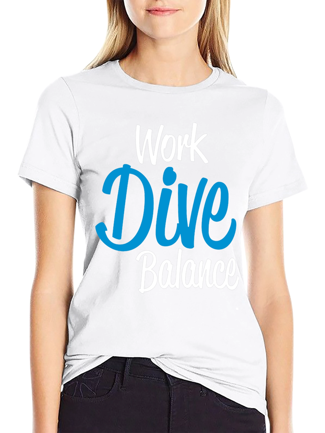 Black Work Dive Balance Graphic T-Shirt view 9
