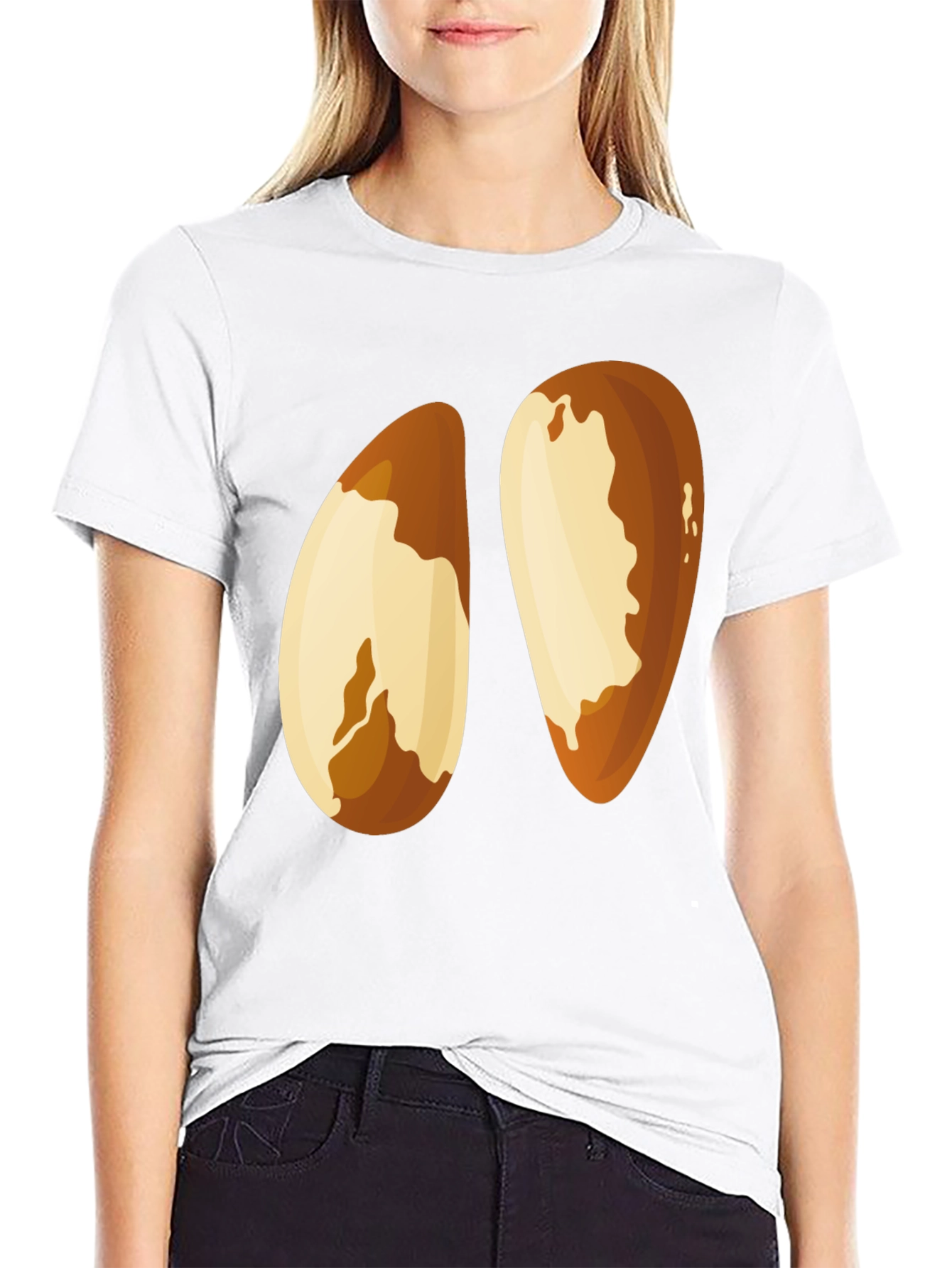 Brazil Nut Graphic Tee - Novelty Nut Design T-Shirt - 9