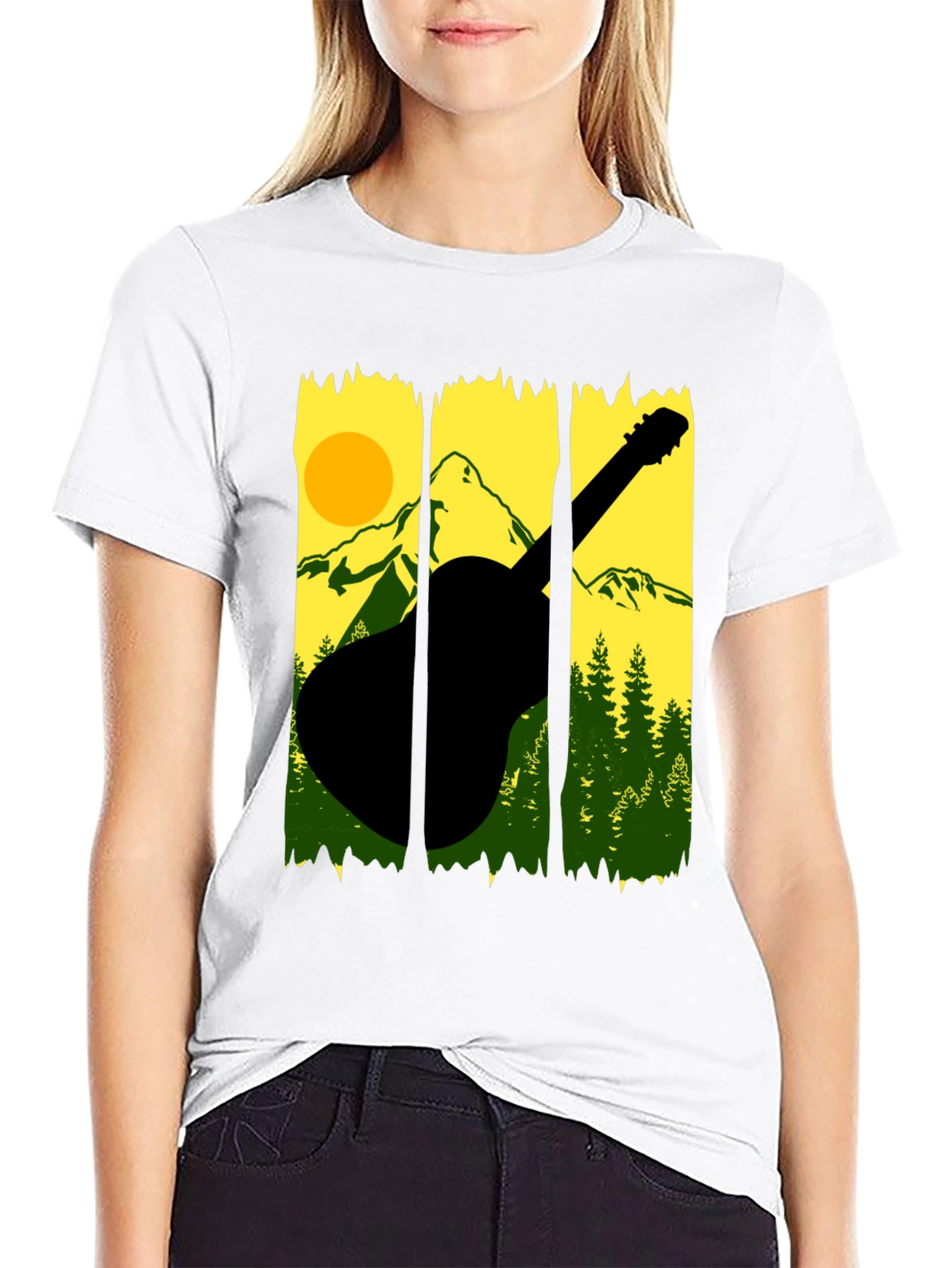 Black Mountain Guitar Graphic Tee view 9