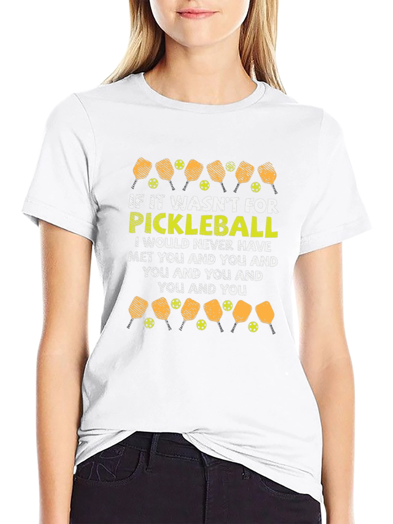 Black Pickleball T-Shirt: Funny Quote Design view 9