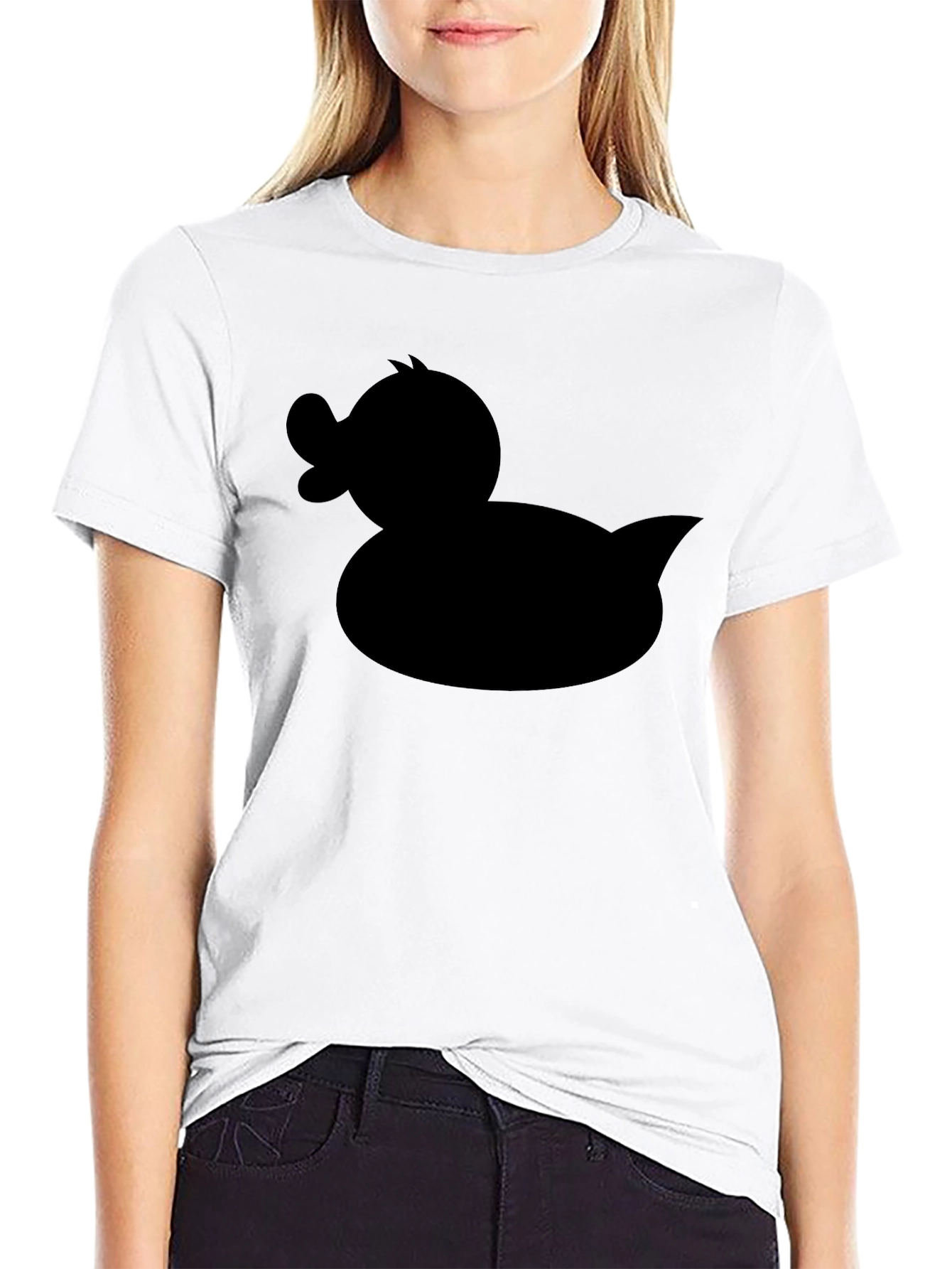 Black Duck Silhouette Black T-Shirt view 9