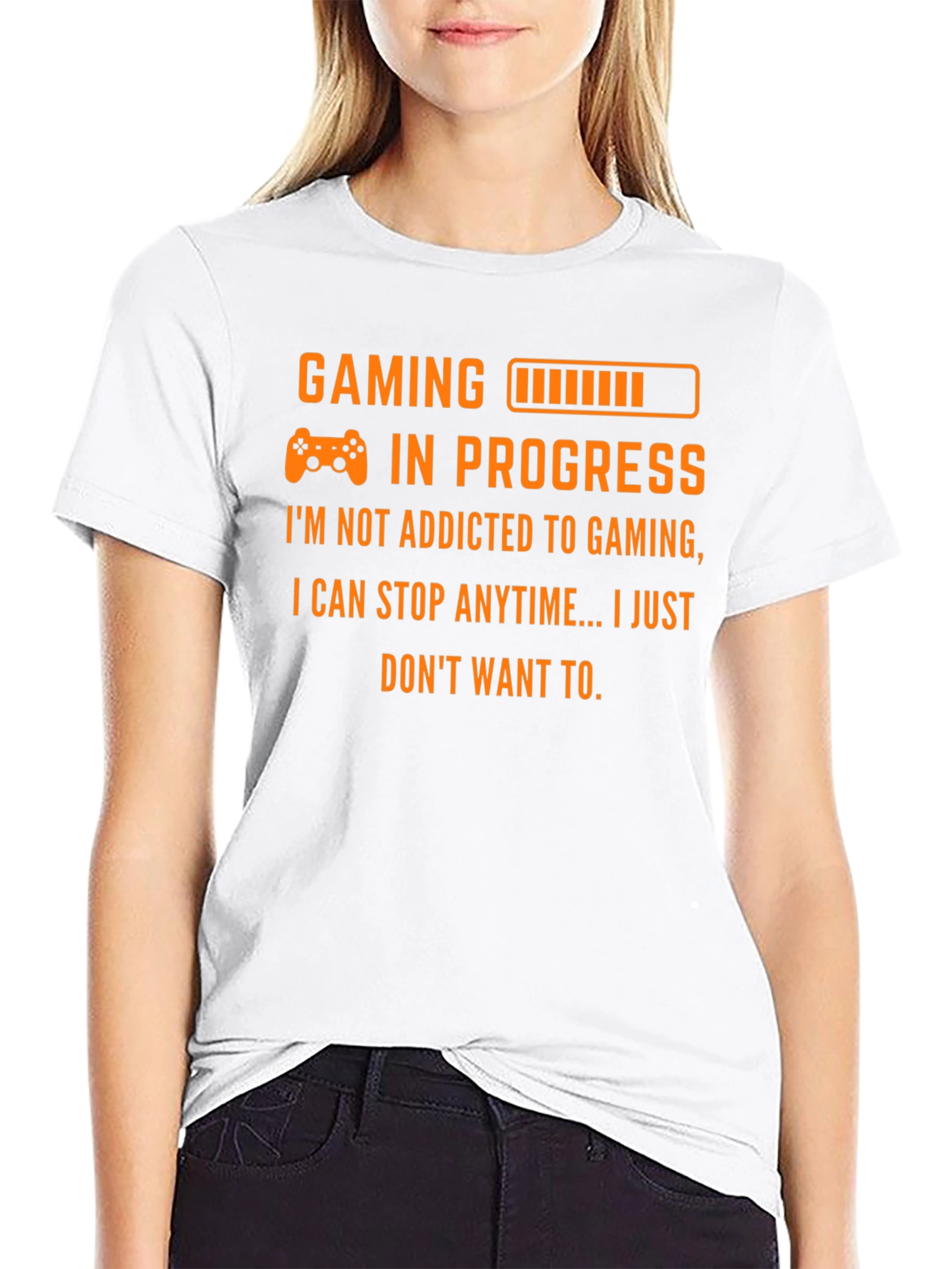 Black Gaming in Progress T-Shirt - Gamer Addict Tee view 9