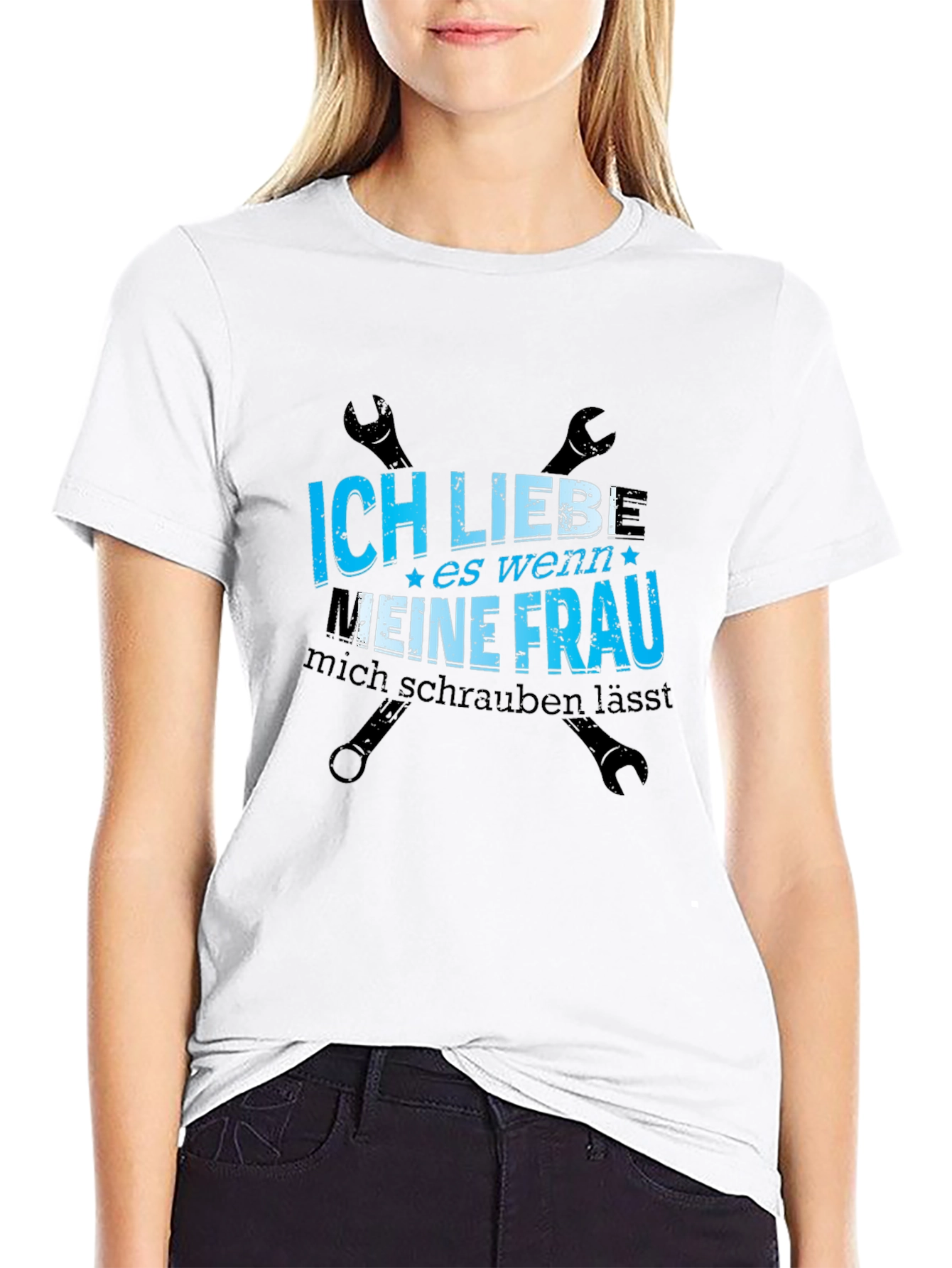 Black Ich Liebe Meine Frau T-Shirt view 9