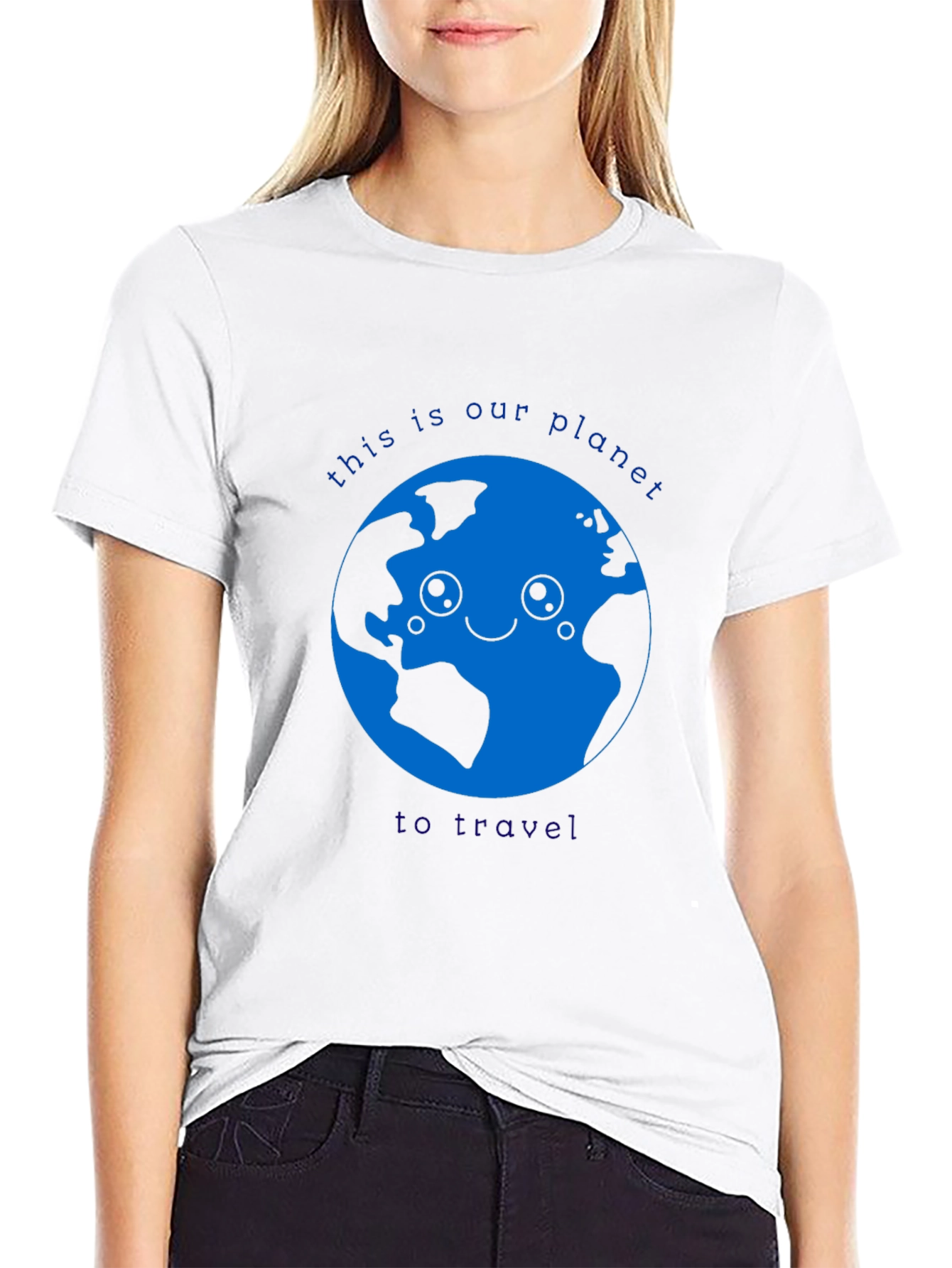 Black Earth Day T-Shirt - This is Our Planet to Travel view 9