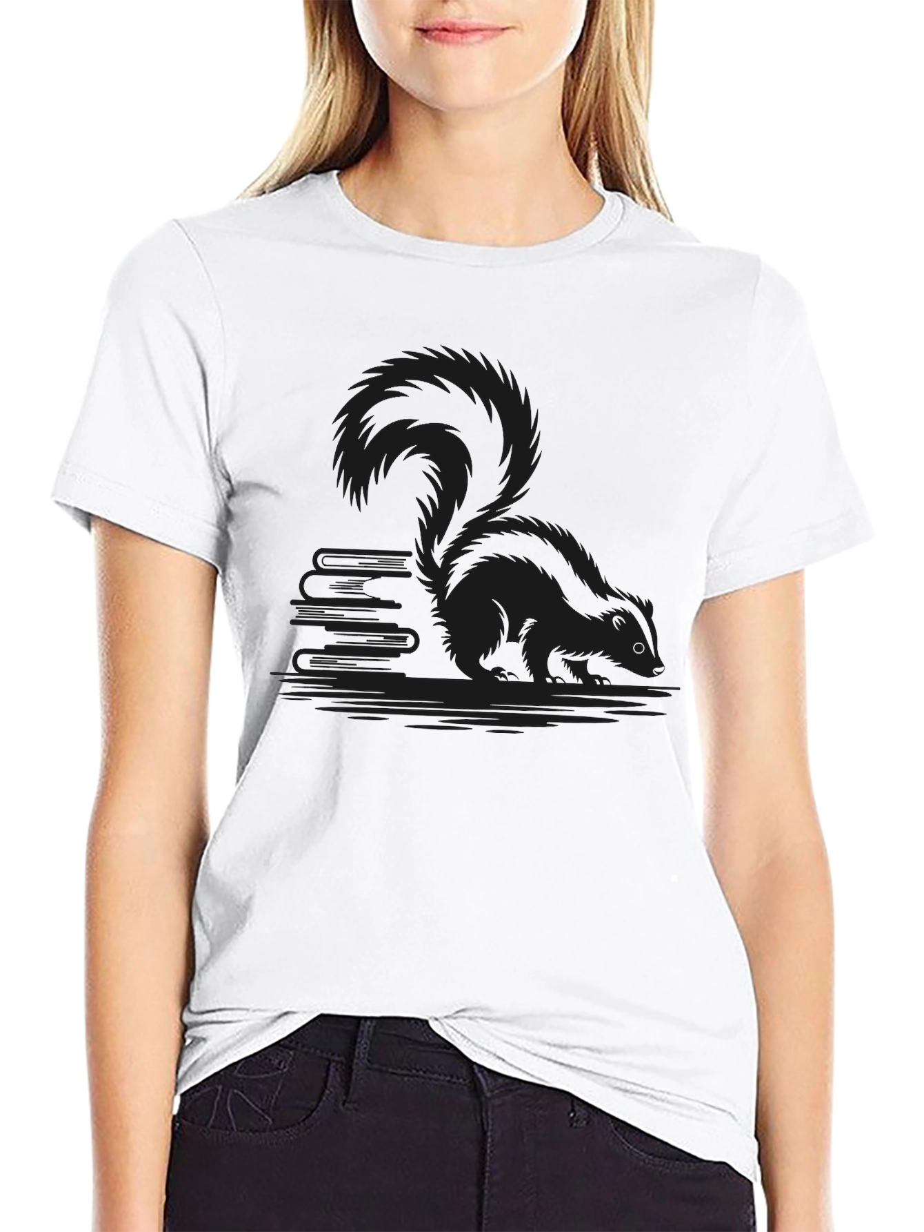 Black Black Squirrel Graphic T-Shirt view 9