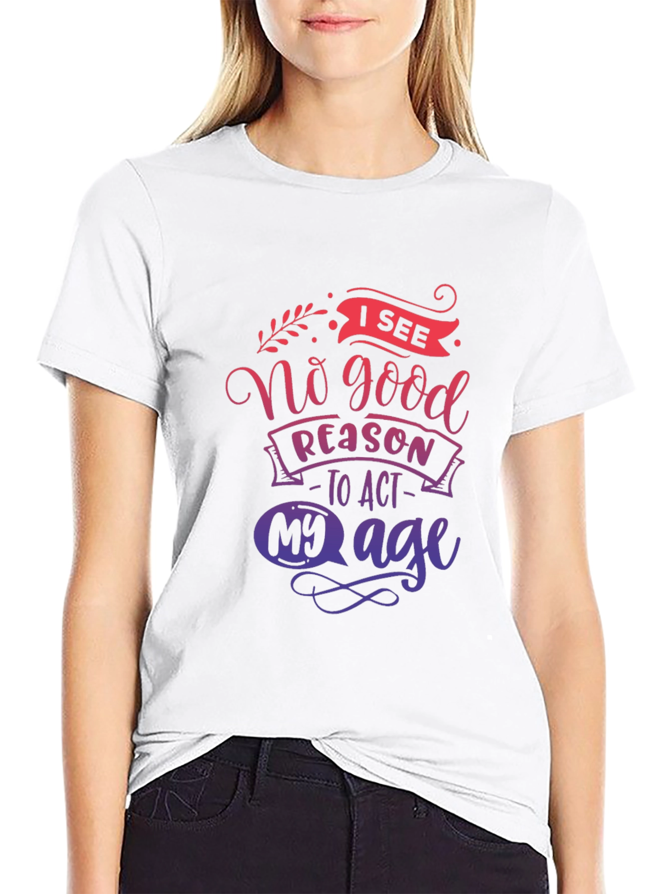 Black Funny No Good Reason T-Shirt view 9