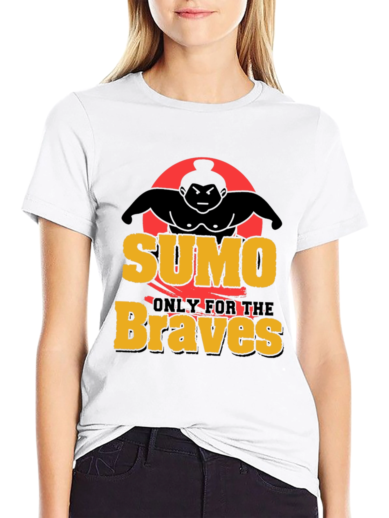 Black Sumo Braves Graphic Tee - Black view 9