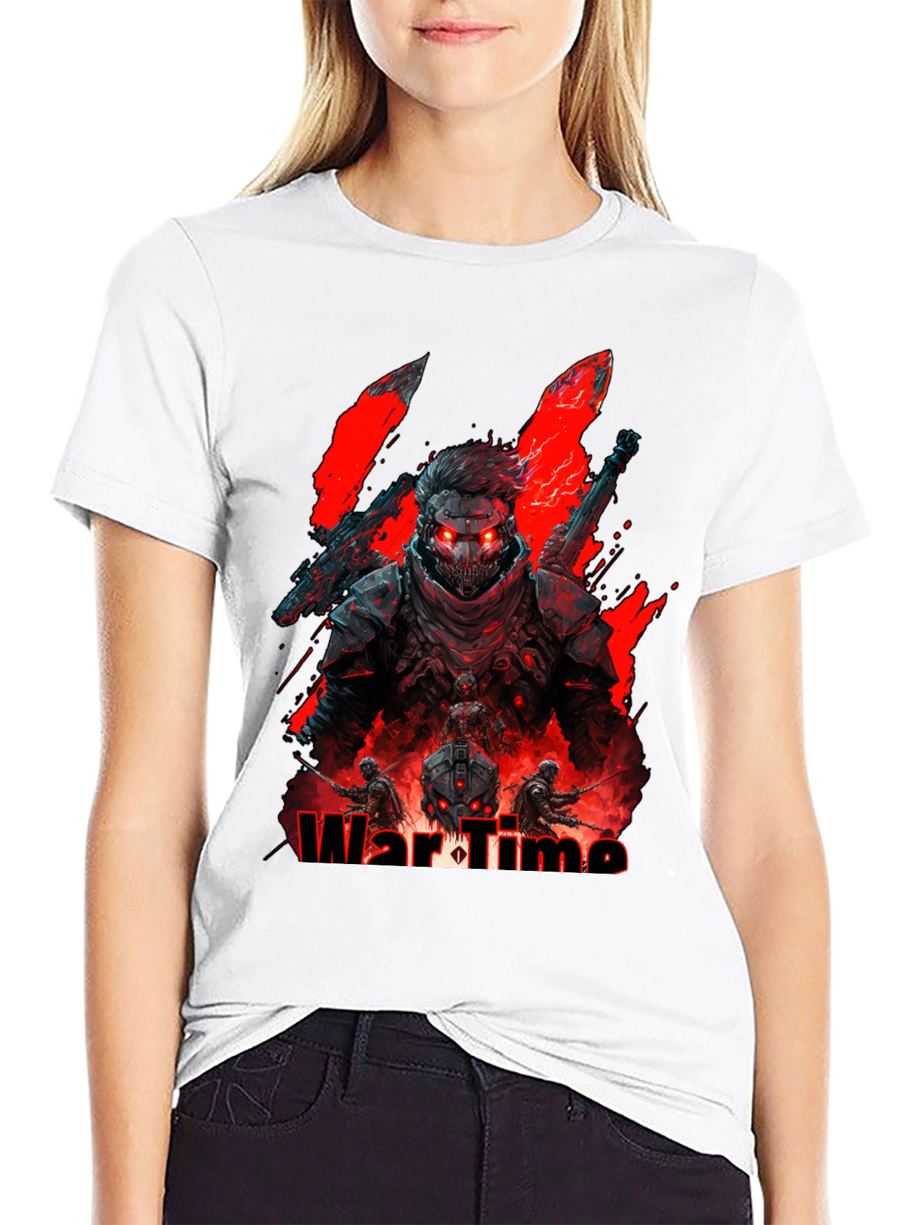 Black War Time Graphic Tee - Gamer Style view 9