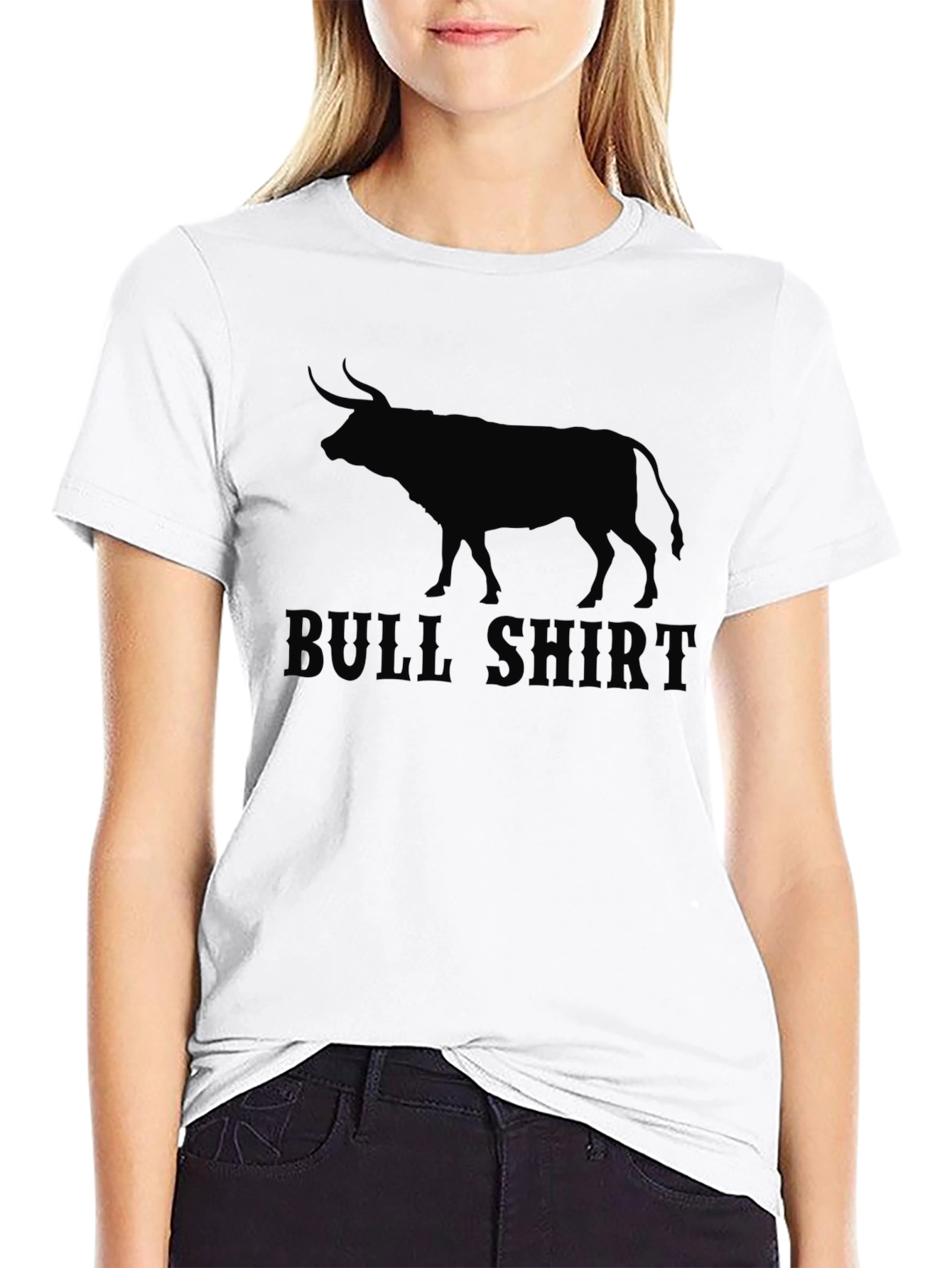 Black Bull Shirt Graphic Tee - Men's Black T-Shirt view 9