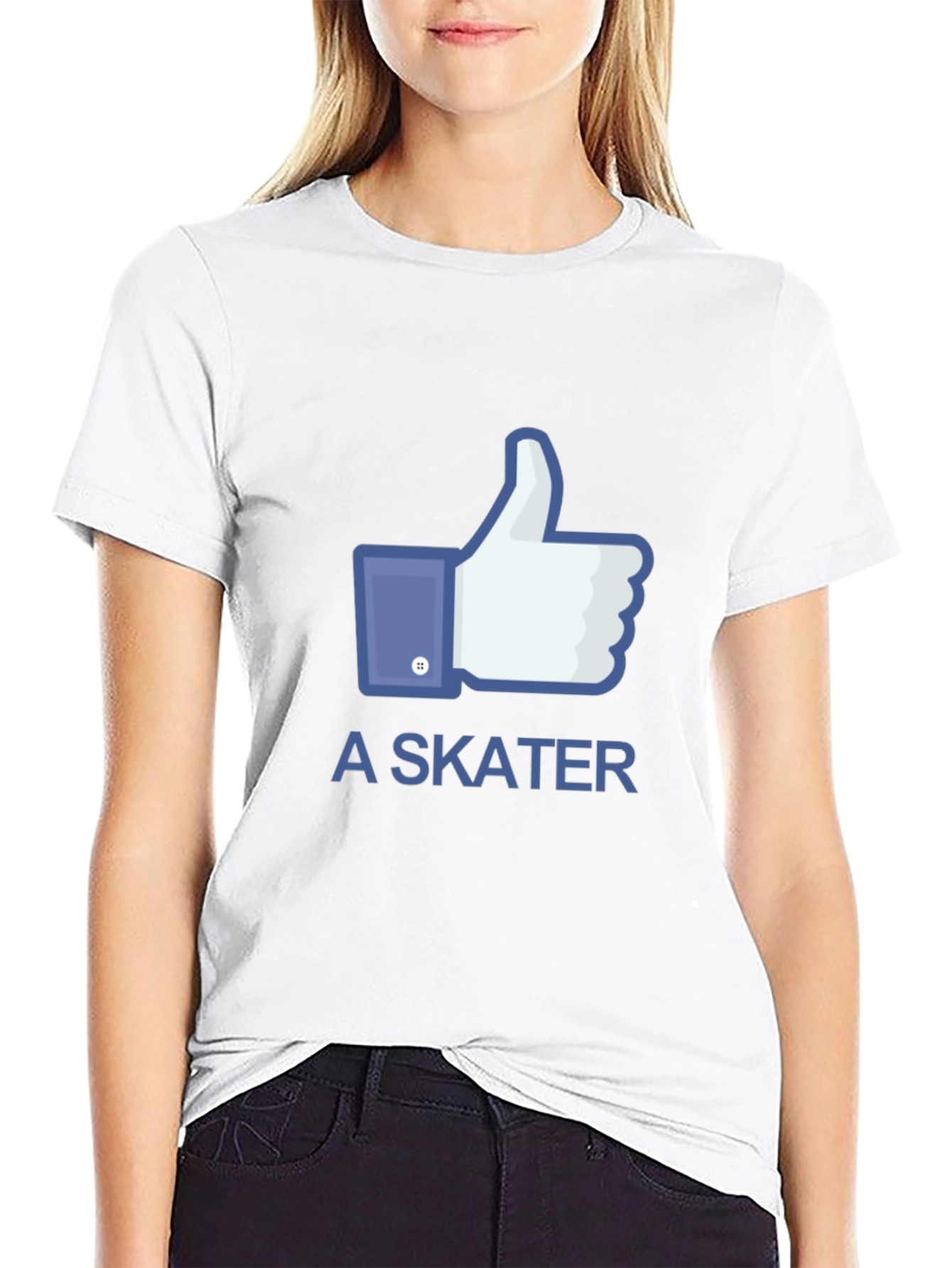 Black I Like A Skater Black T-Shirt view 9