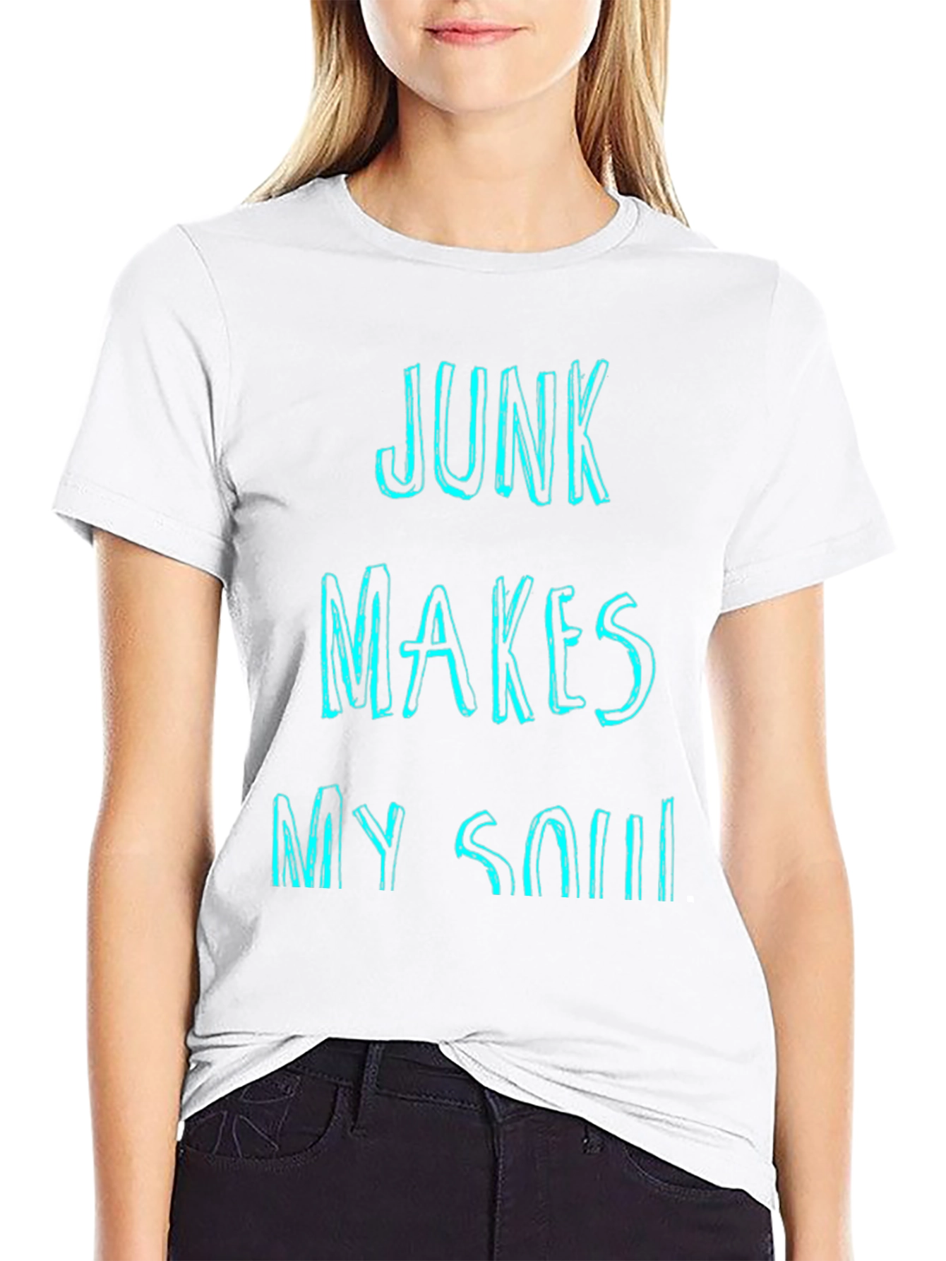 Black Junk Makes My Soul Happy Graphic T-Shirt view 9