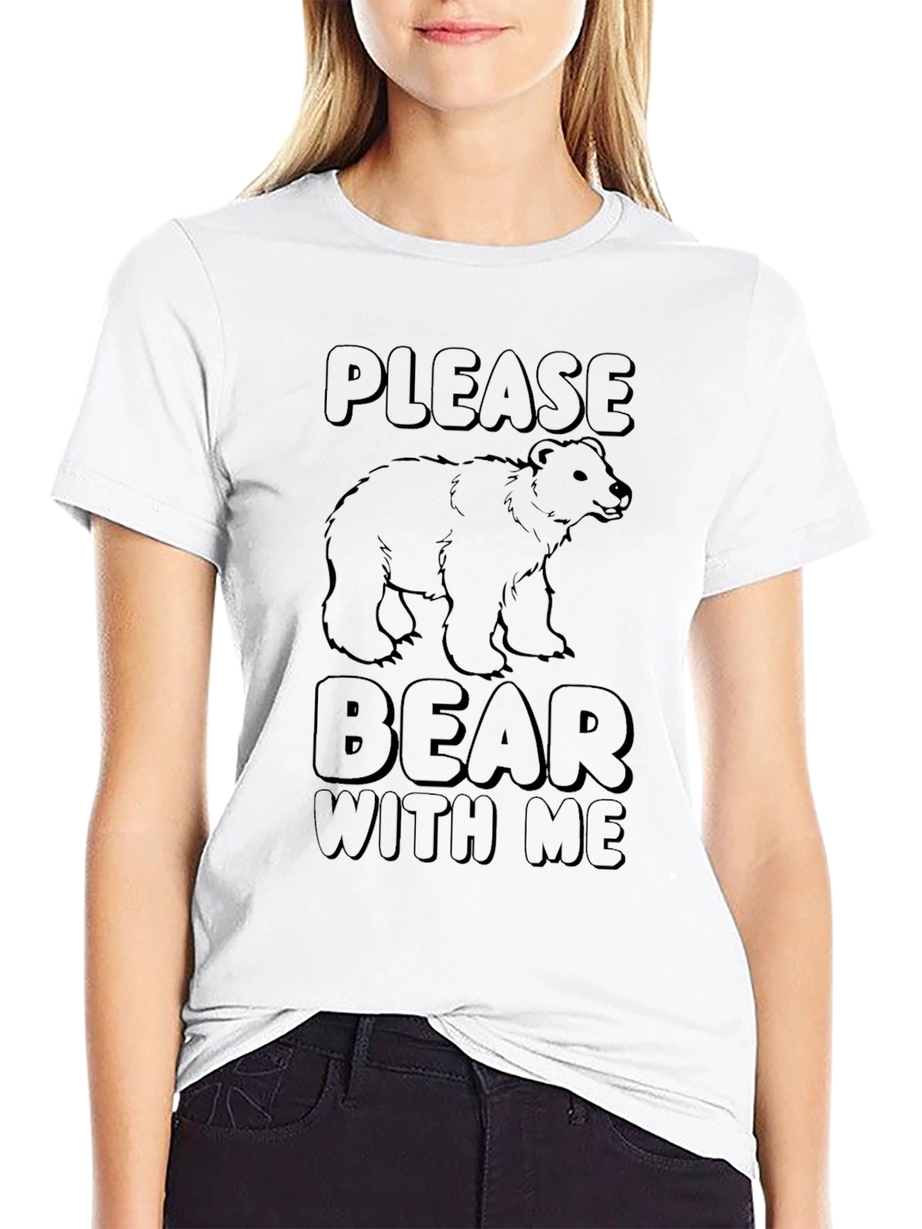 Please Bear With Me Graphic T-Shirt - Black - 9