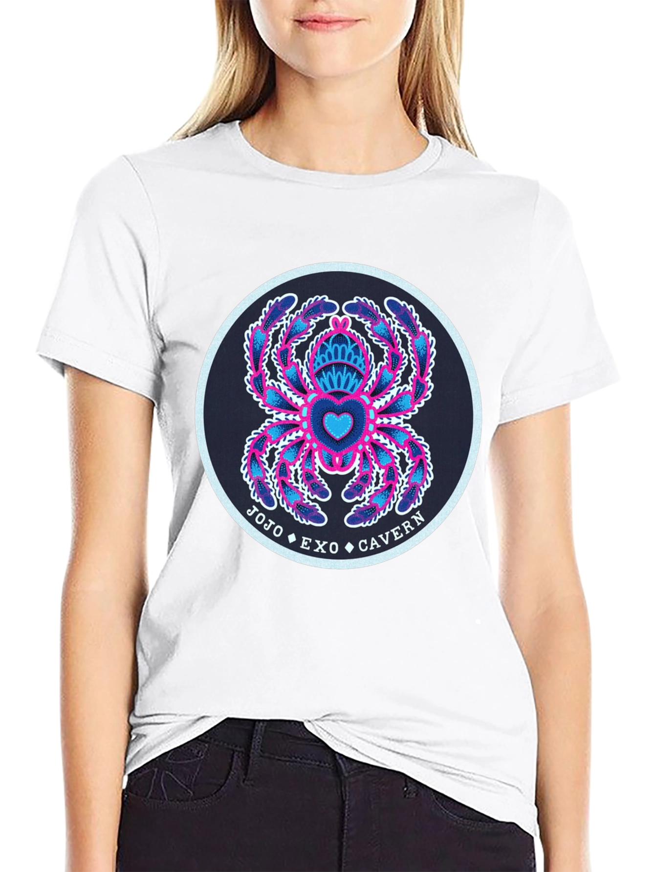 Black JoJo Exo Cavern Graphic Tee view 9