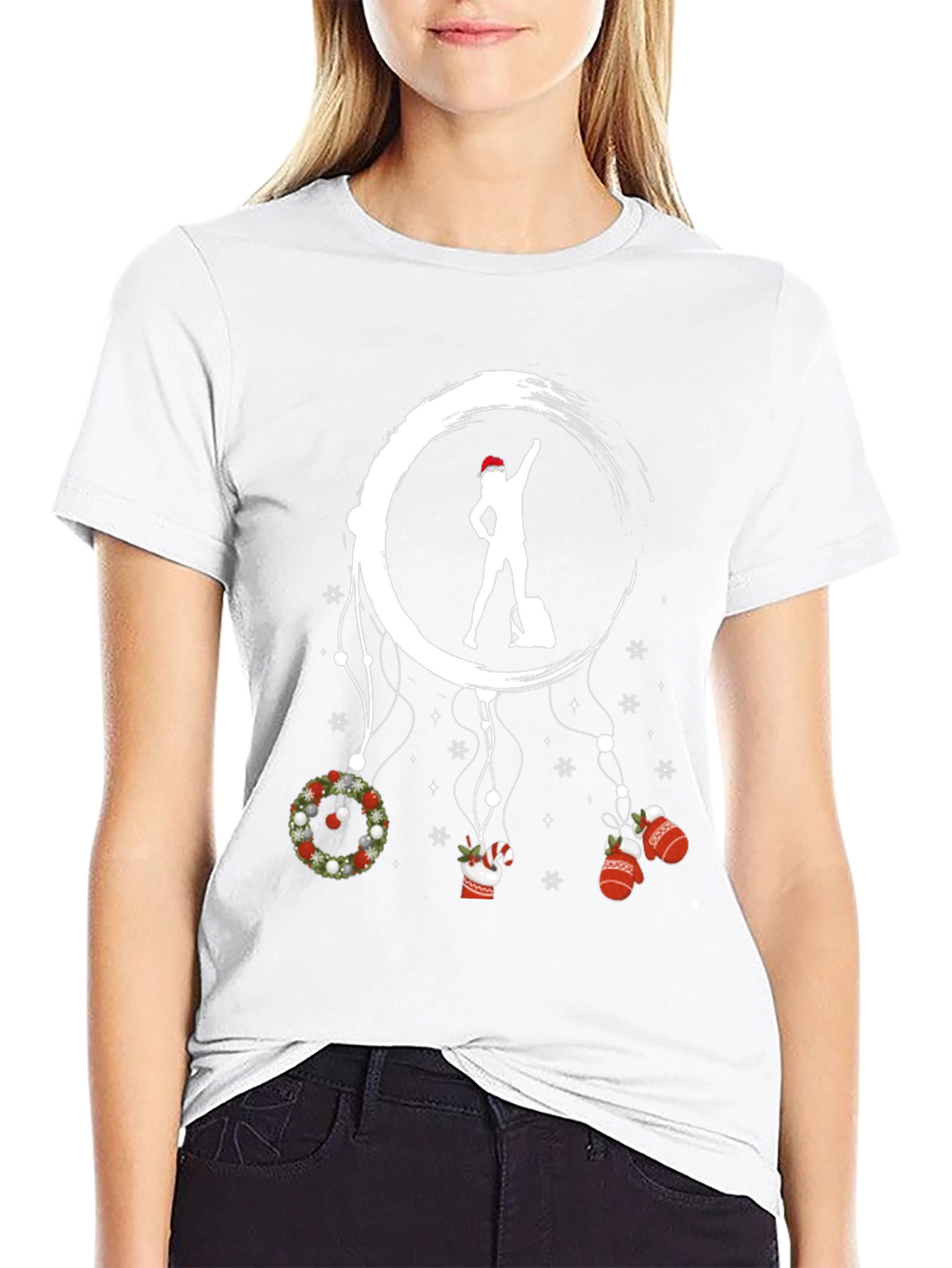 Black Holiday Dream Catcher Graphic T-Shirt view 9