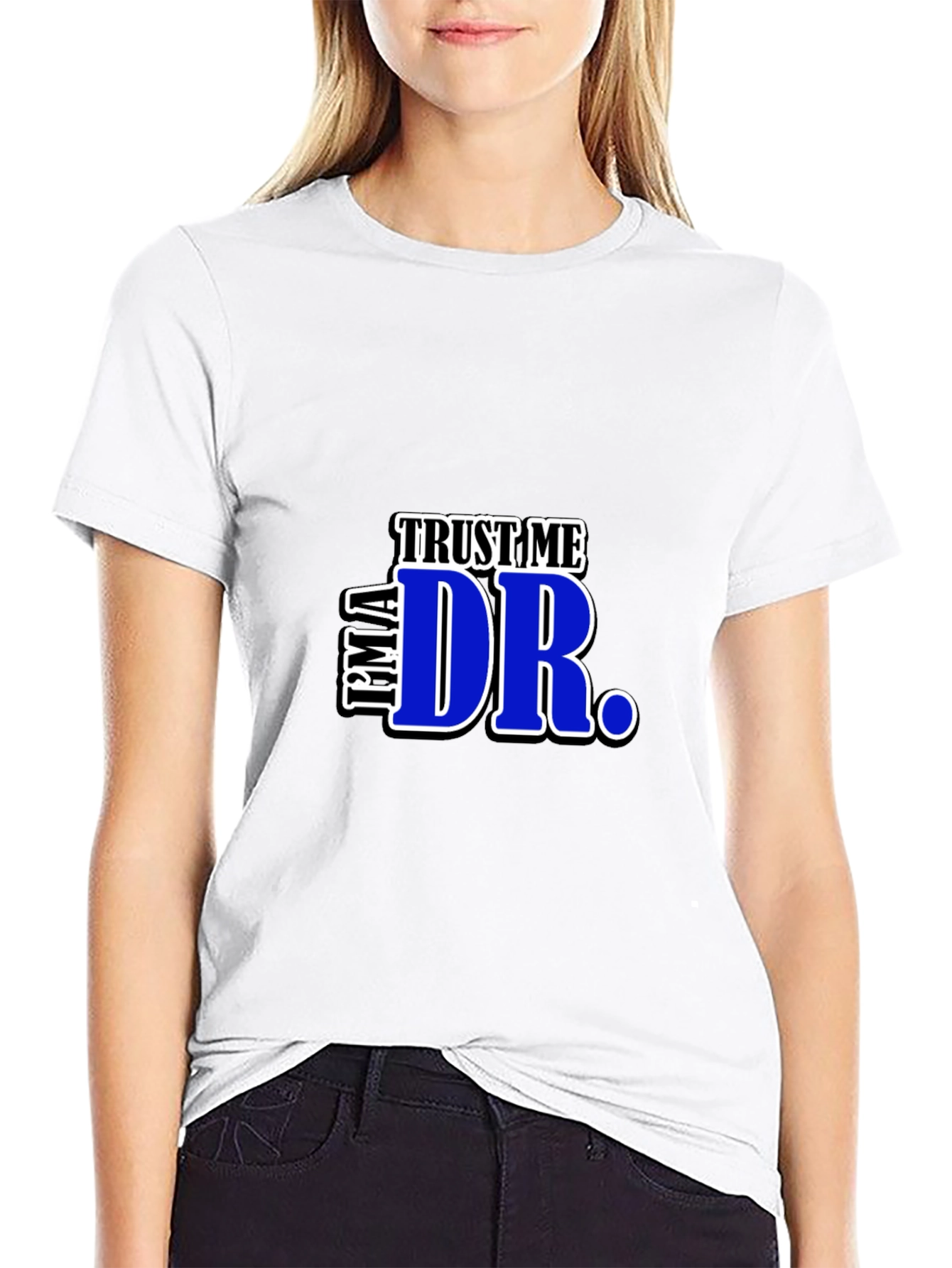 Black Trust Me, I'm A Dr. Graphic T-Shirt view 9