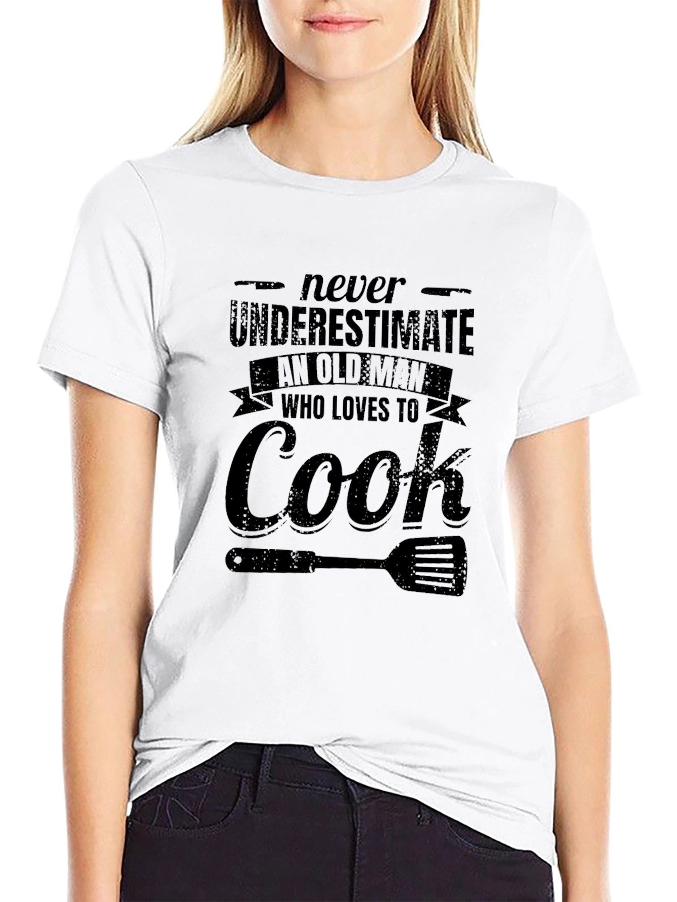 Black Never Underestimate Old Man Who Loves To Cook T-Shirt view 9