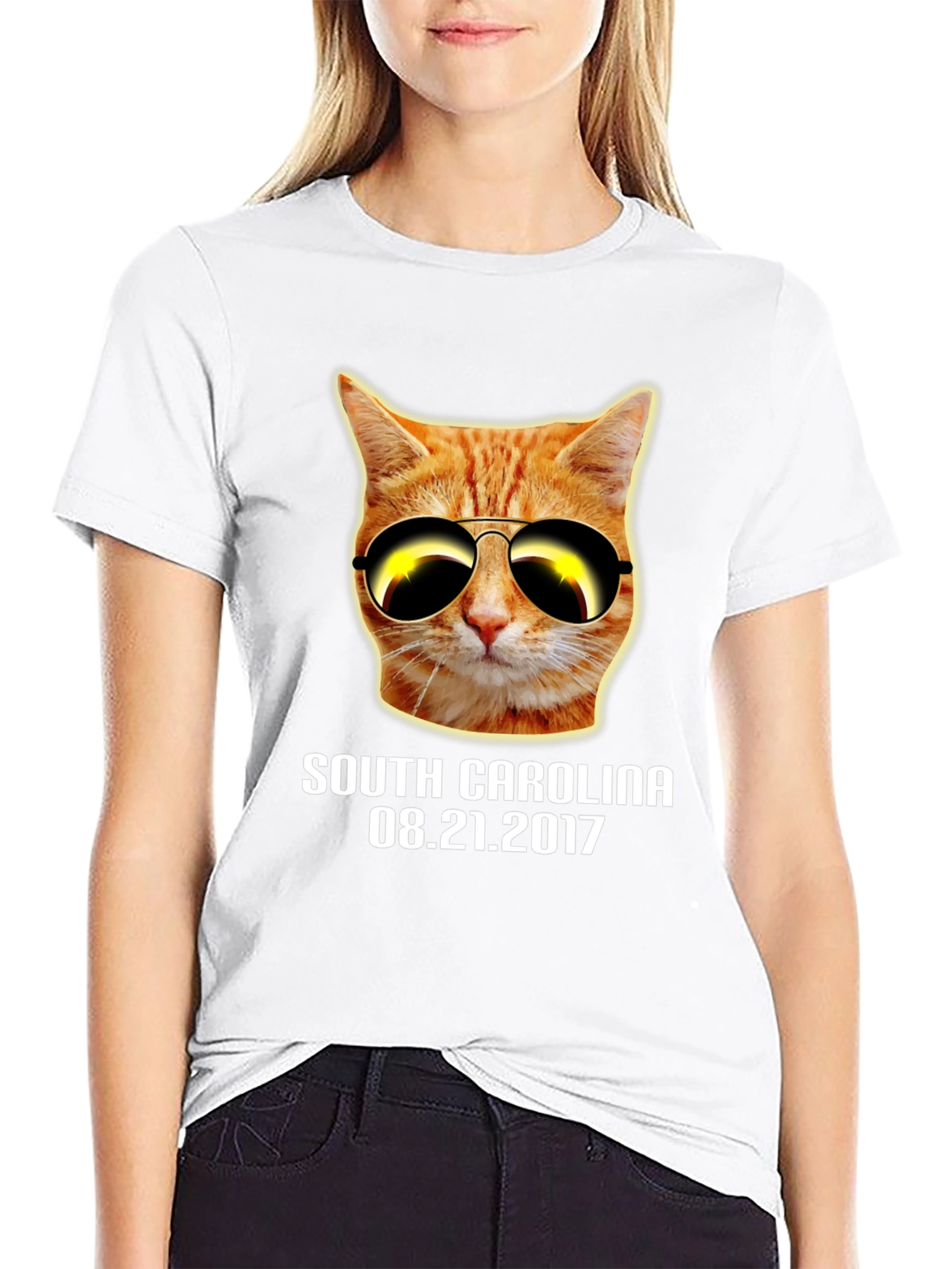 Black Cat Eclipse T-Shirt - South Carolina 2017 view 9