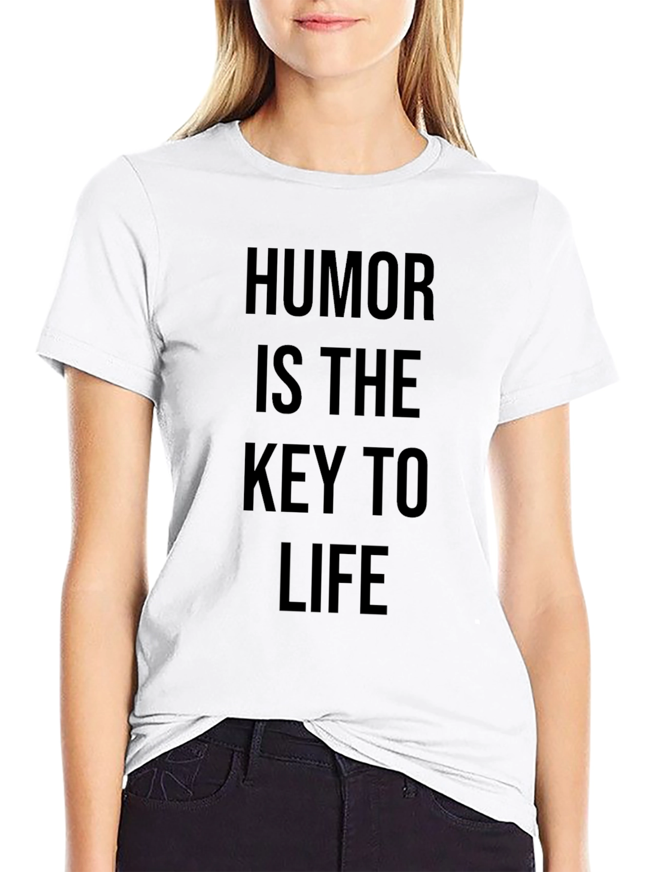 Black Humor Is The Key To Life Black T-Shirt view 9