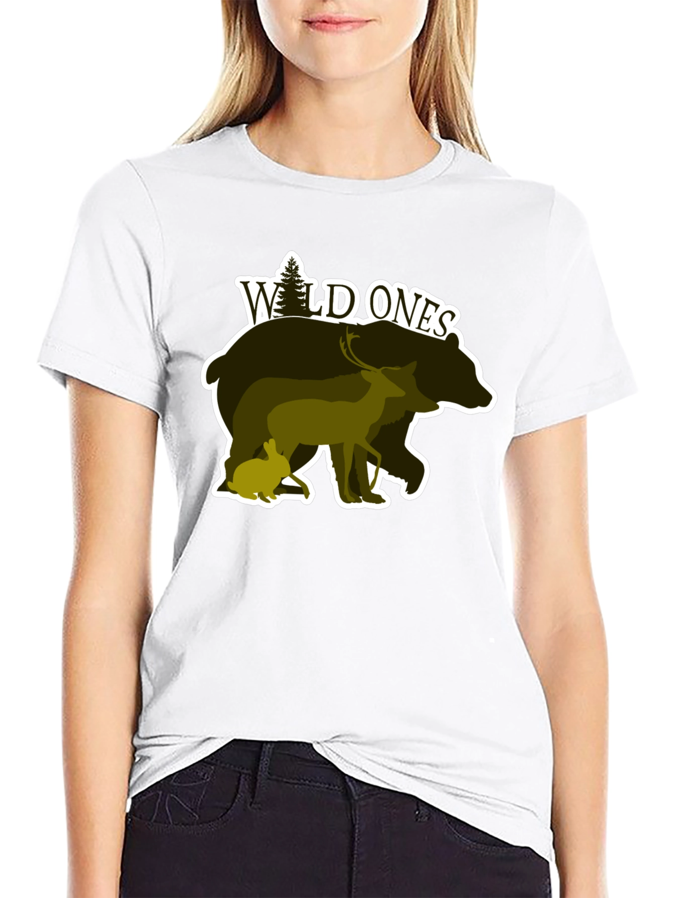 Black Wild Ones Nature Graphic T-Shirt view 9