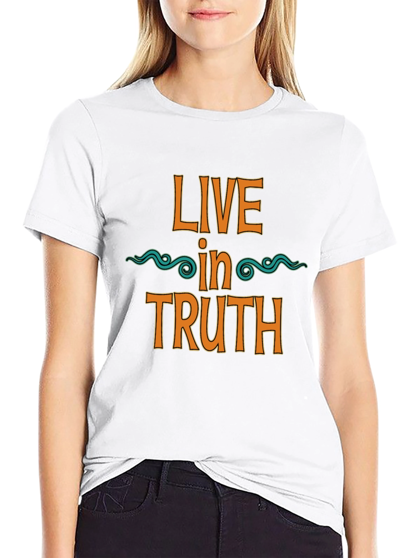 Black Live in Truth Graphic Tee - Black view 9