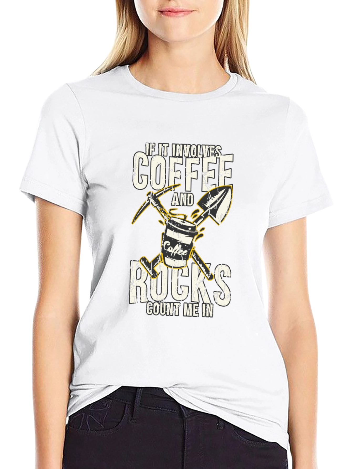 Black Coffee & Rocks Graphic Tee - Count Me In! view 9