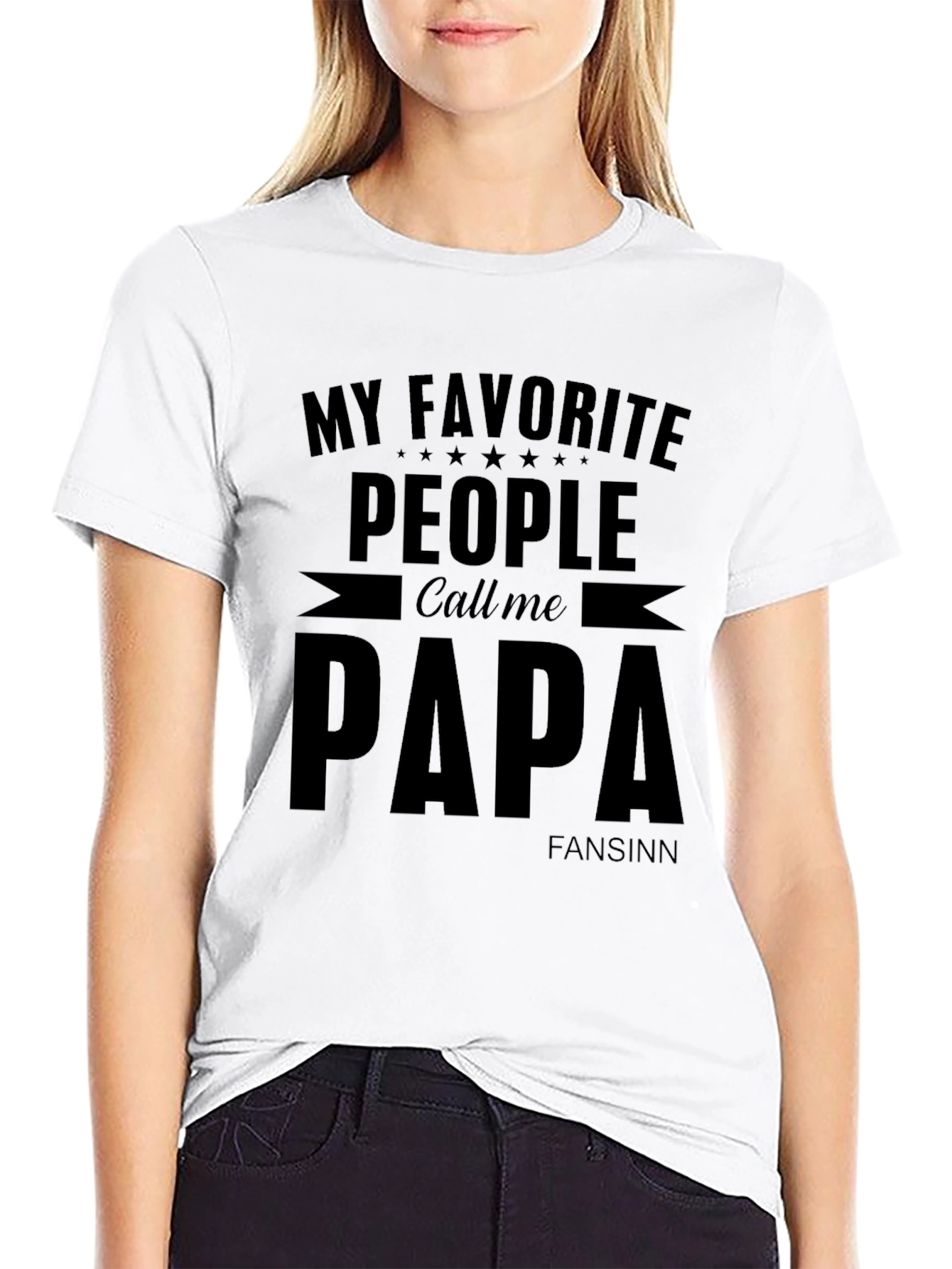 Black My Favorite People Call Me Papa T-Shirt view 9