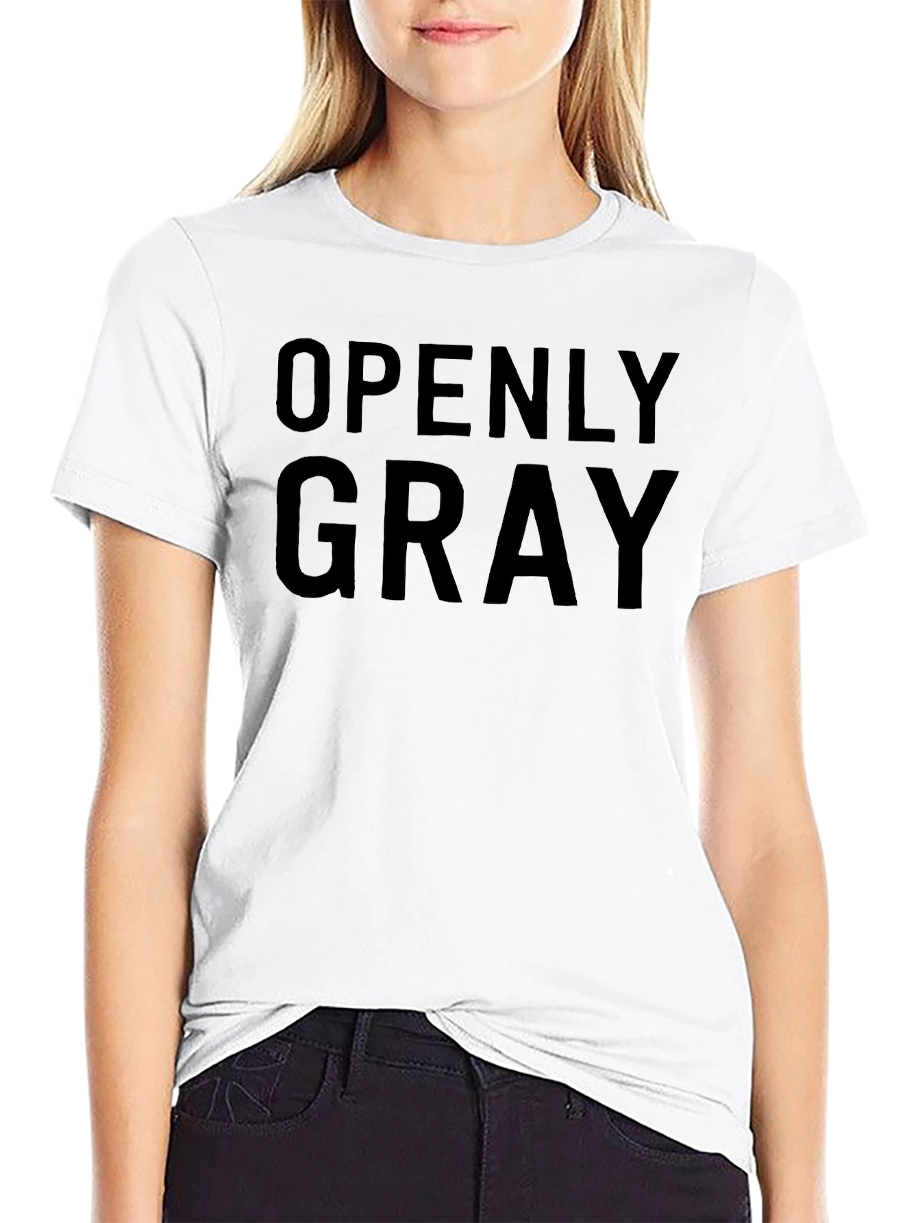 Black Openly Gray Black T-Shirt view 9