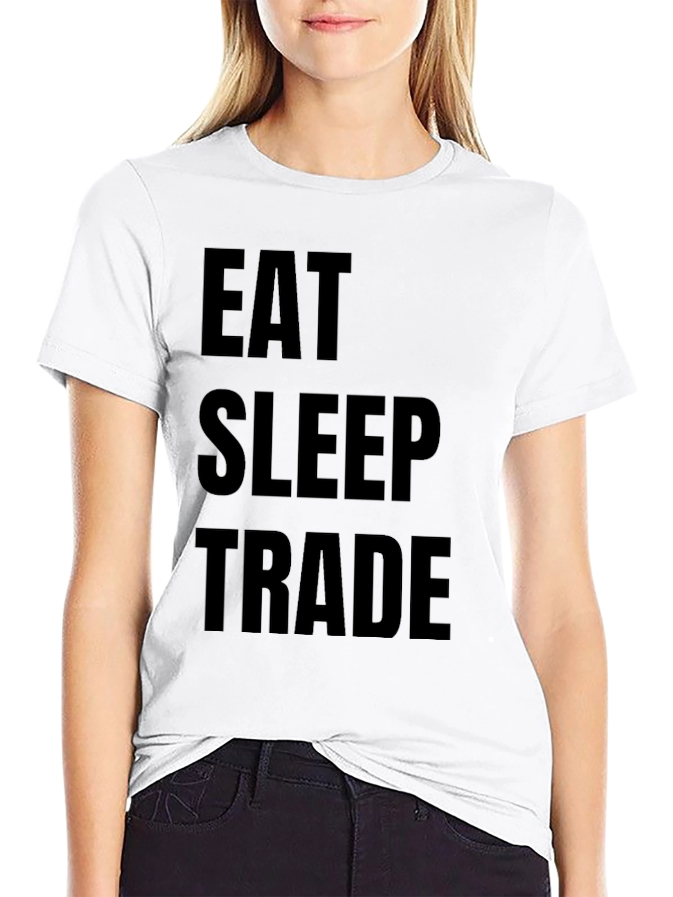 Black Eat Sleep Trade Graphic T-Shirt view 9