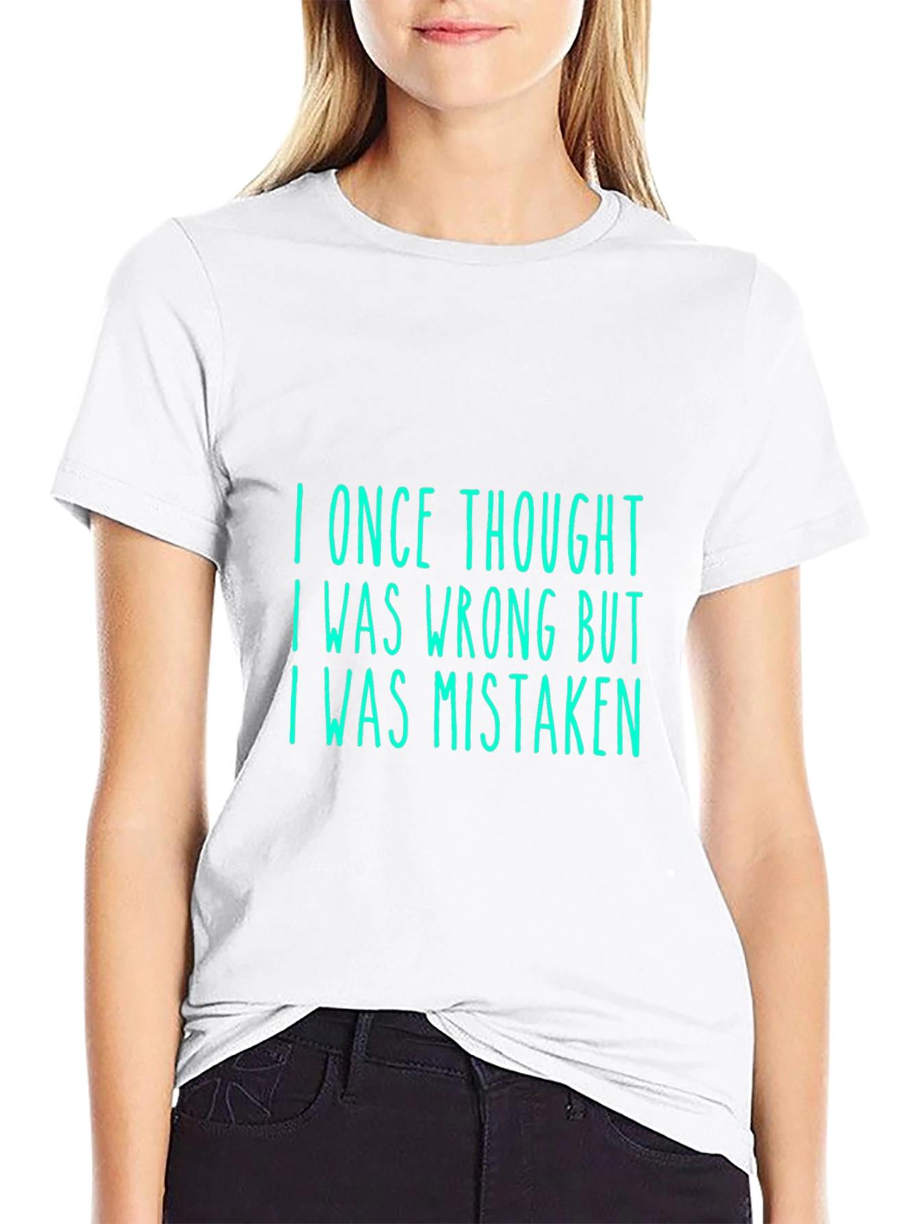 Black Humorous 'I Was Mistaken' Graphic Tee view 9