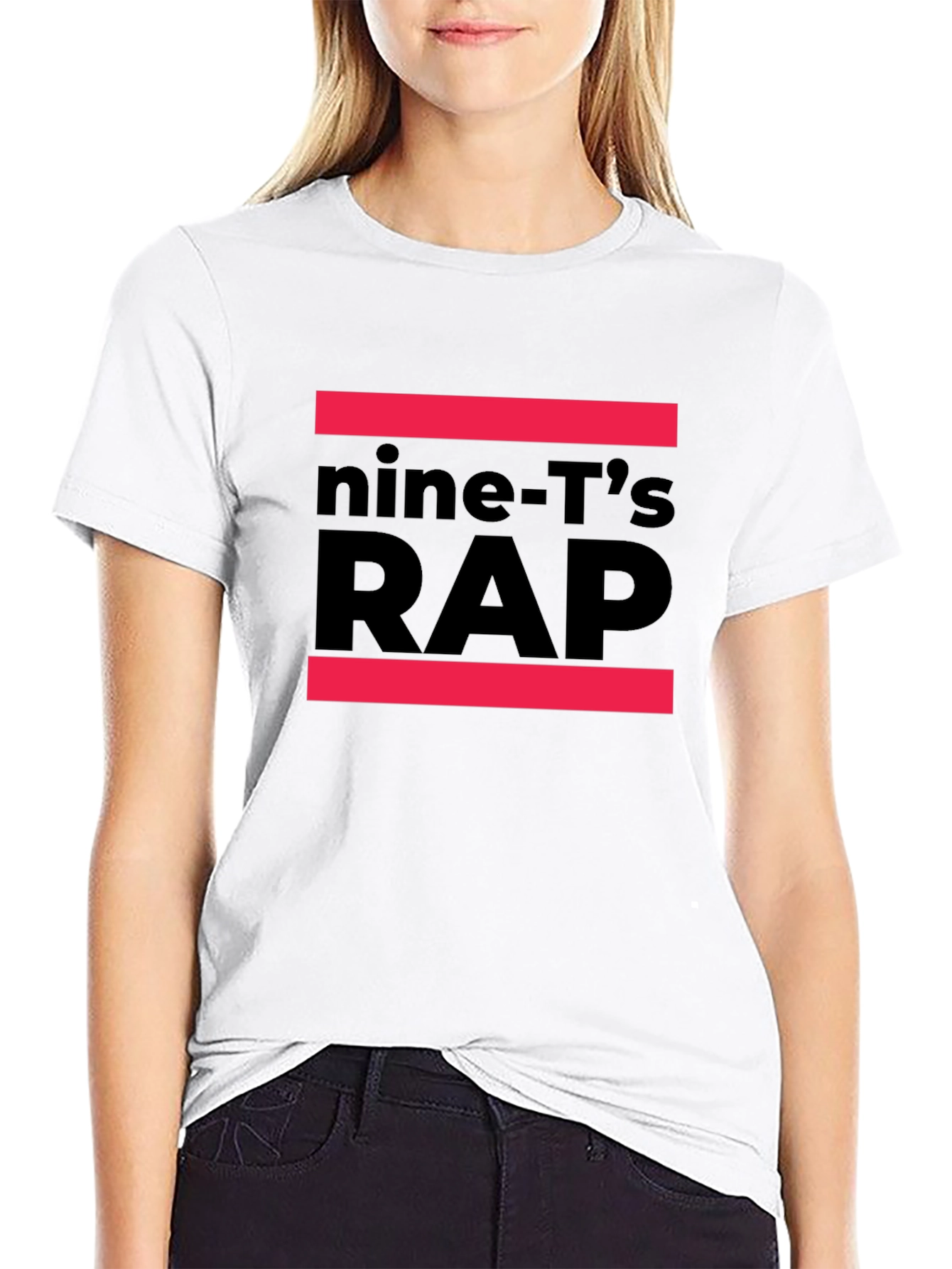 Black Nine-T's Rap Black Graphic Tee view 9