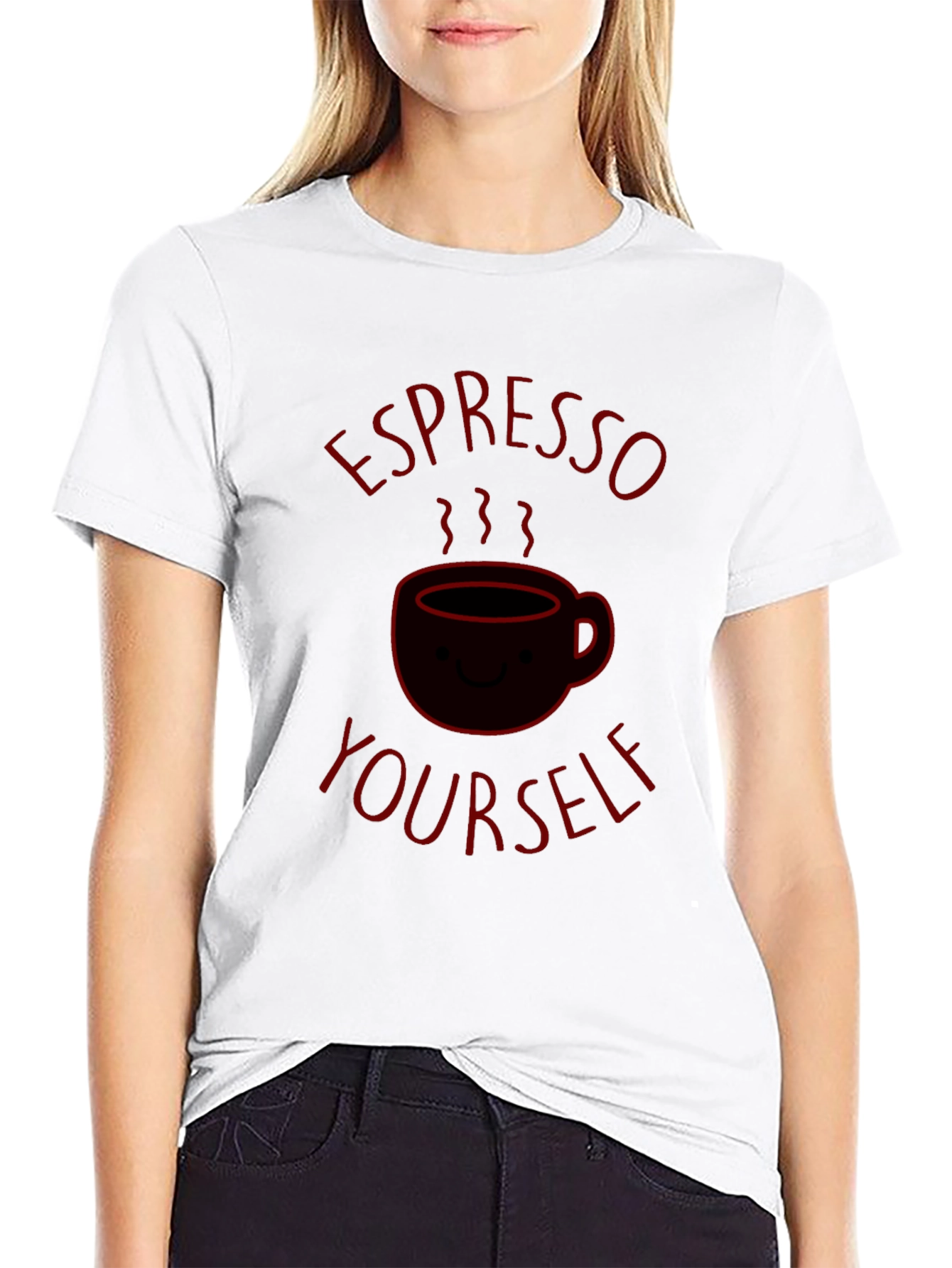 Black Espresso Yourself Graphic T-Shirt view 9