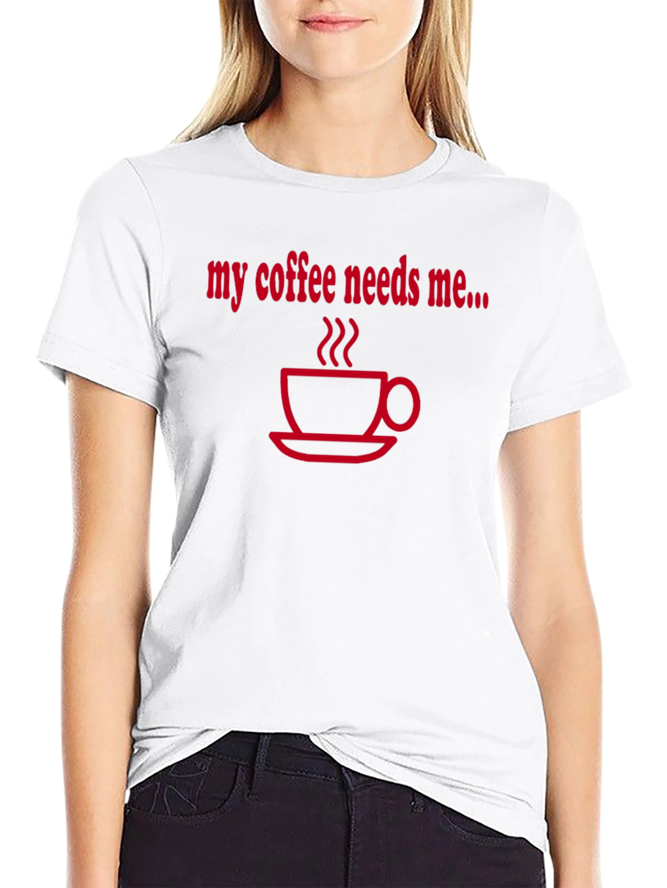 Black Coffee Needs Me T-Shirt - Black view 9