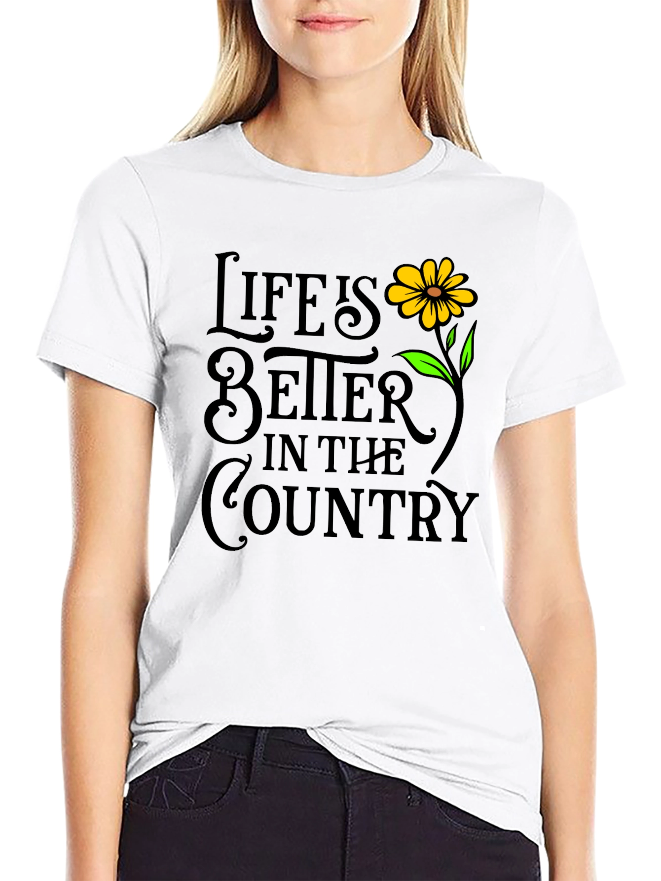 Black Life is Better in The Country T-Shirt view 9