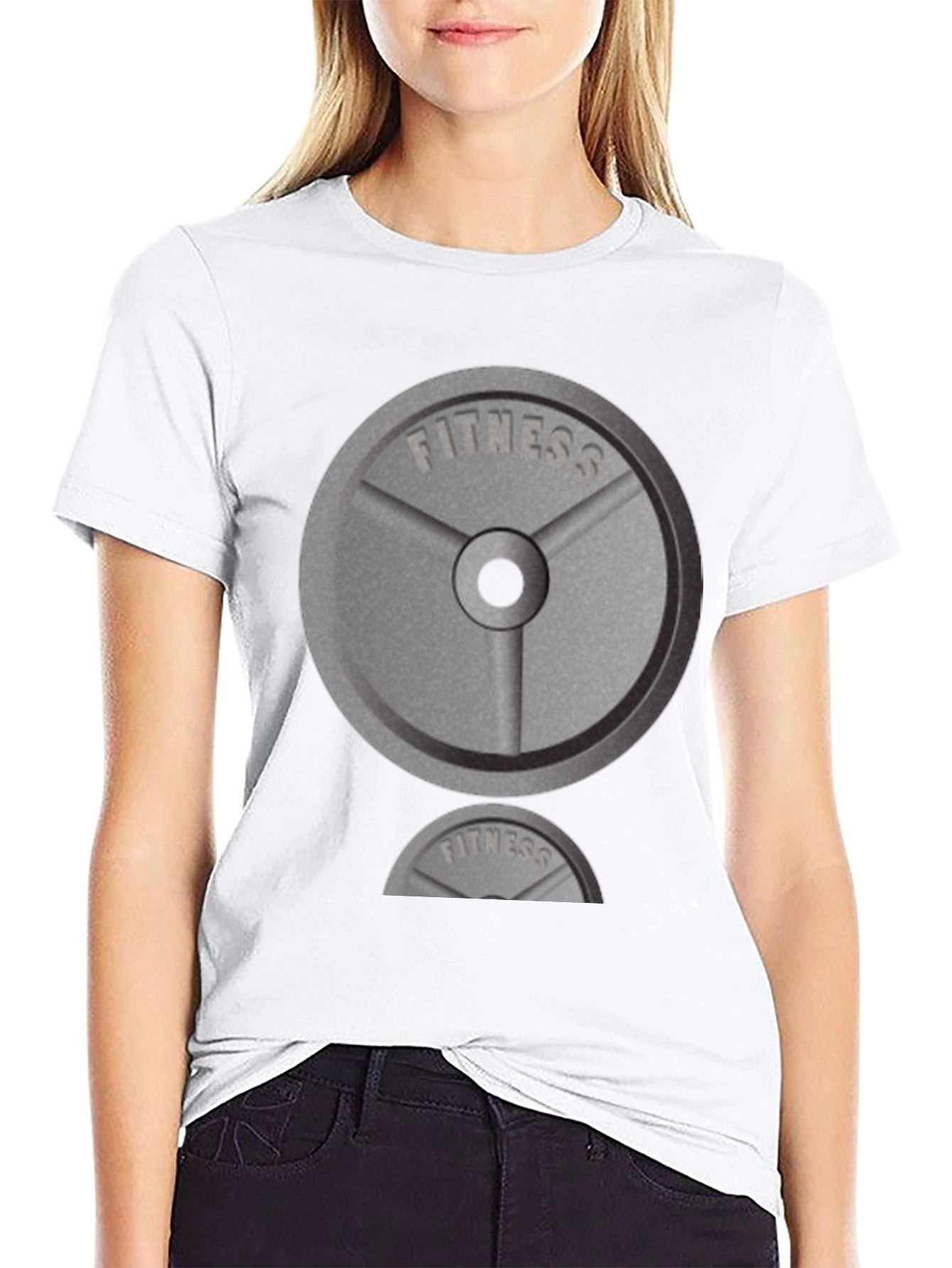 Fitness Weight Plate Graphic Tee - Gym Workout Shirt - 9
