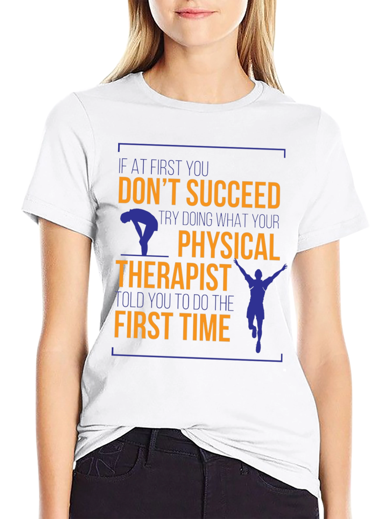 Black Funny Physical Therapist T-Shirt - If At First view 9