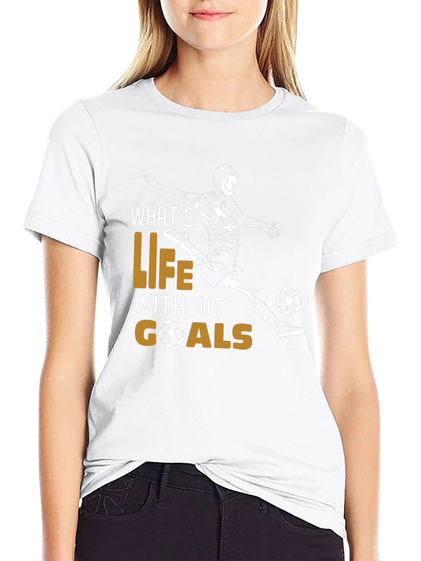Soccer Life Goals Graphic T-Shirt - 9