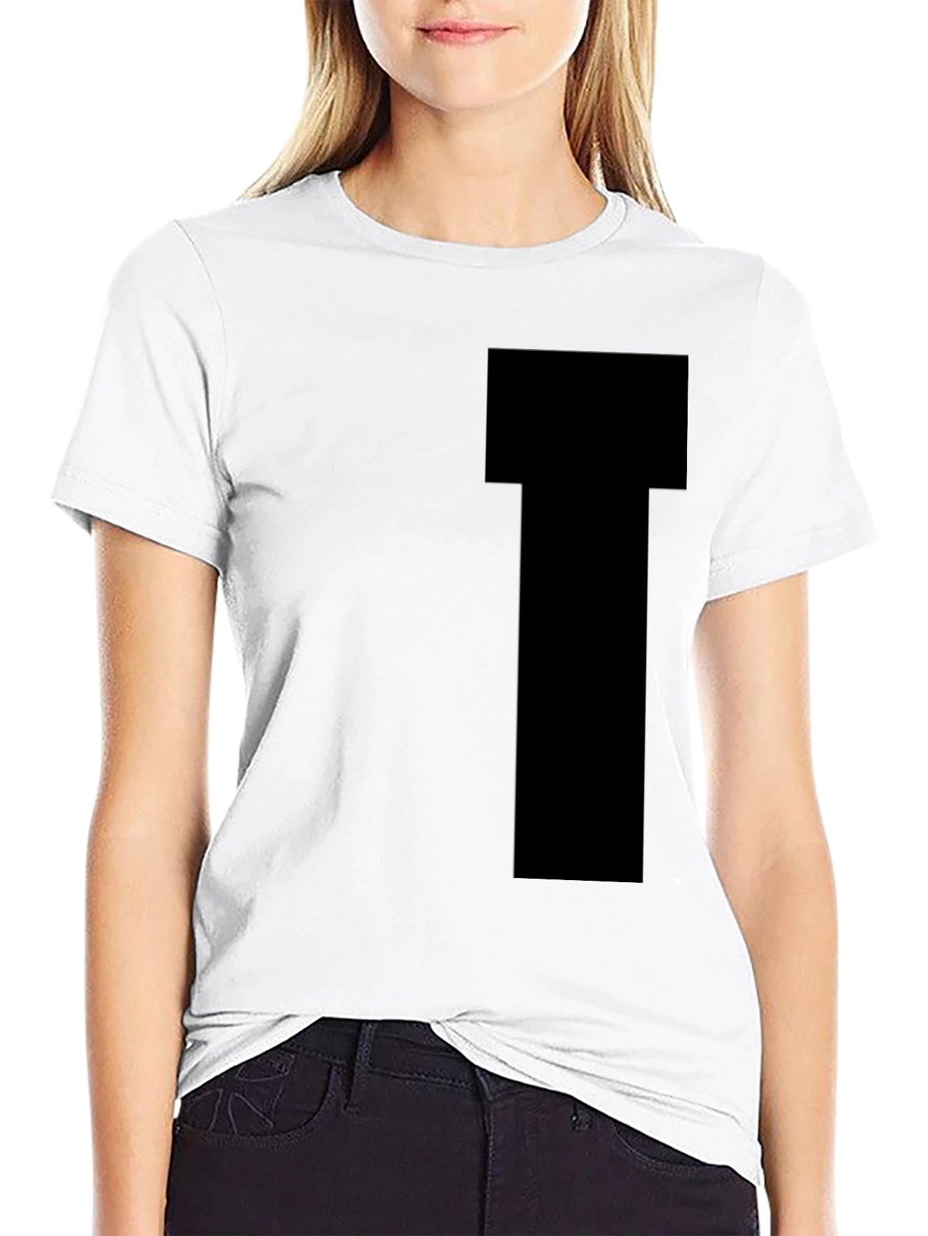 Black Men's Black Short Sleeve T-Shirt view 9