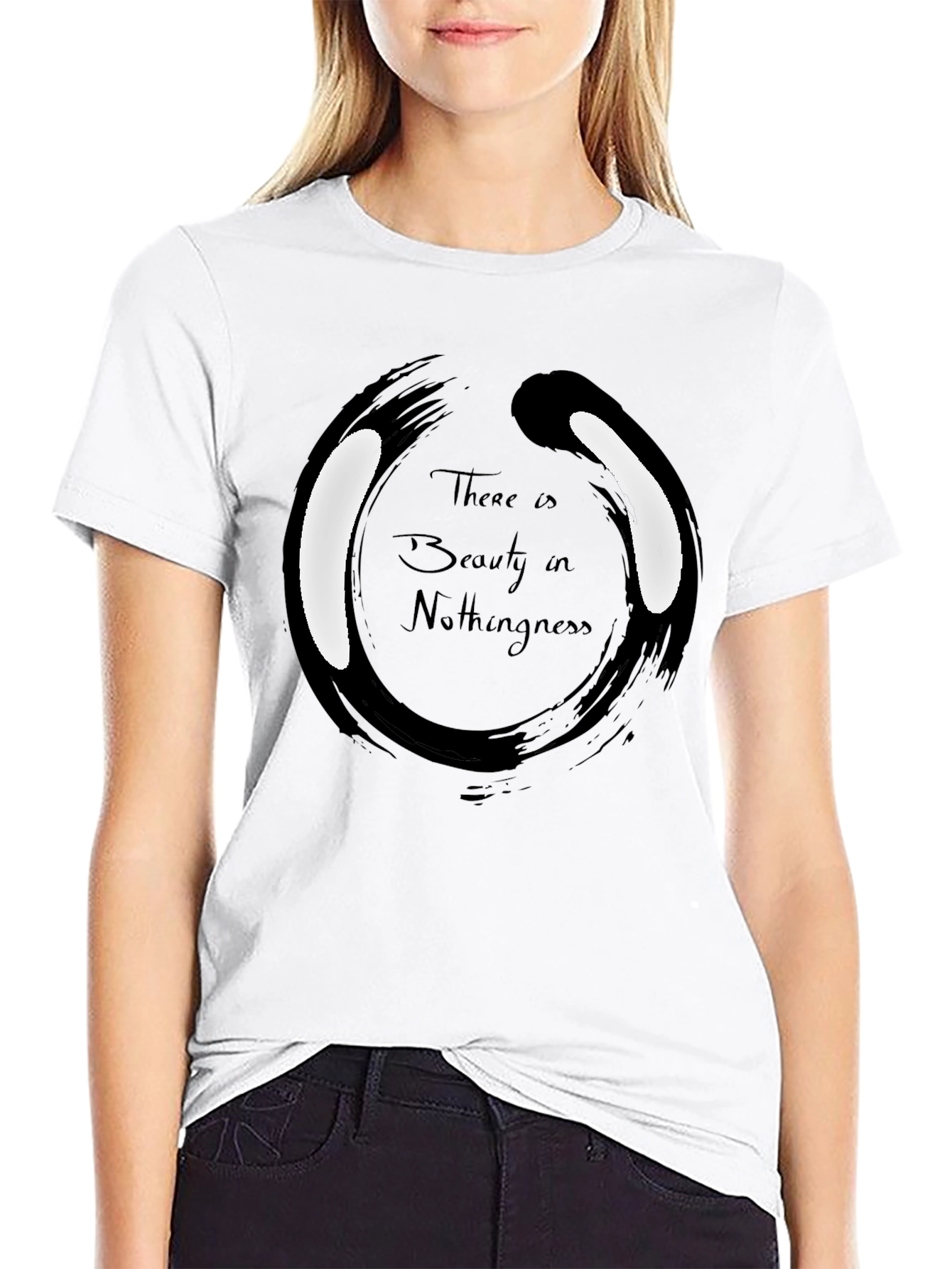 Black Beauty in Nothingness Black T-Shirt view 9