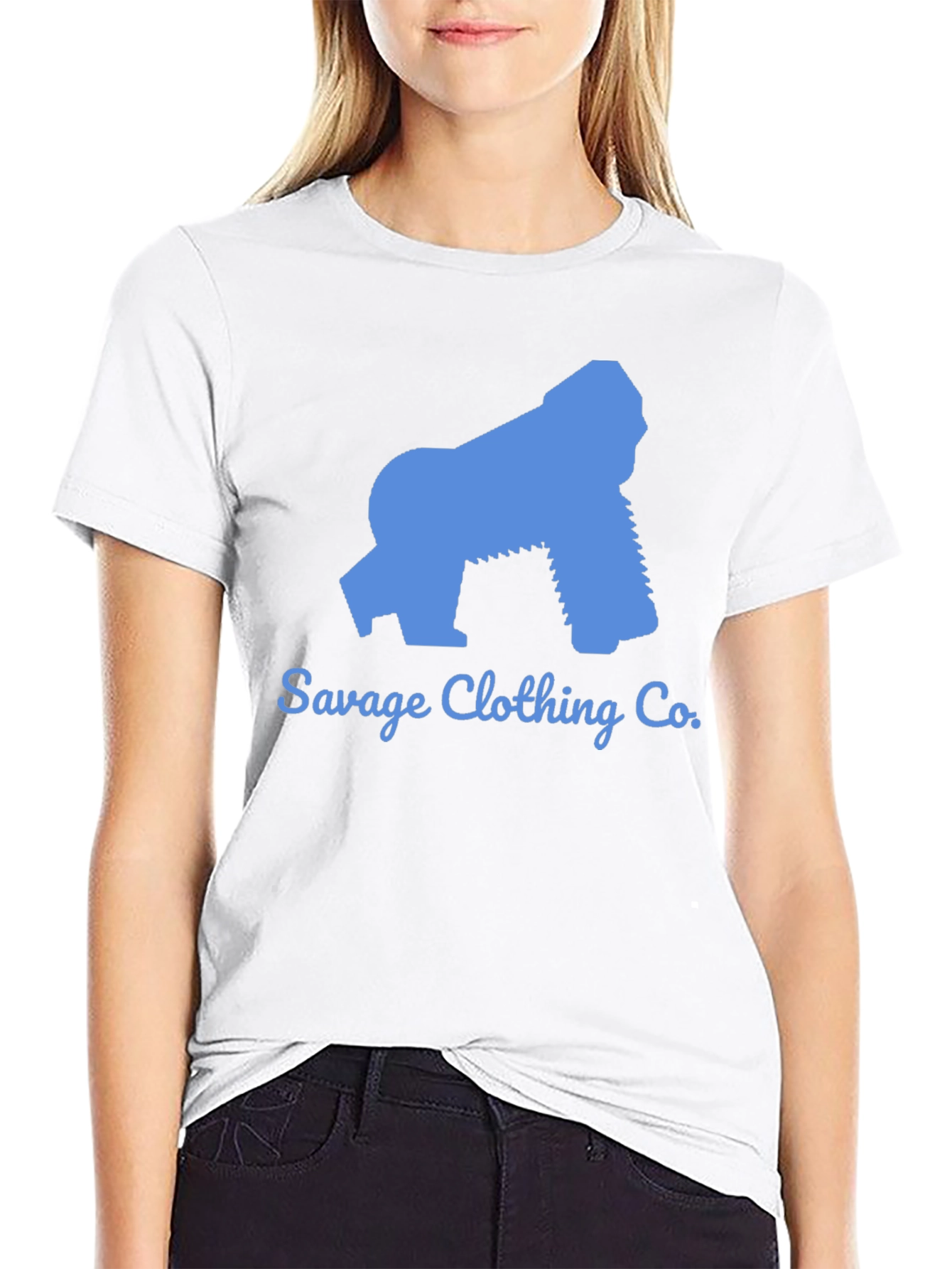 Black Savage Clothing Co. Gorilla Graphic Tee - Black view 9