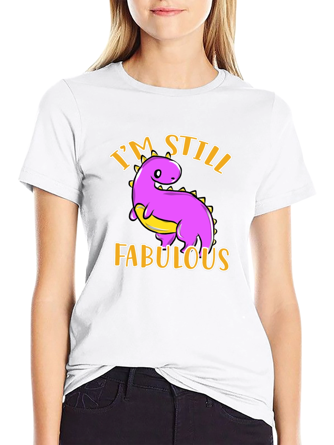 Black Fabulous Dinosaur T-Shirt view 9