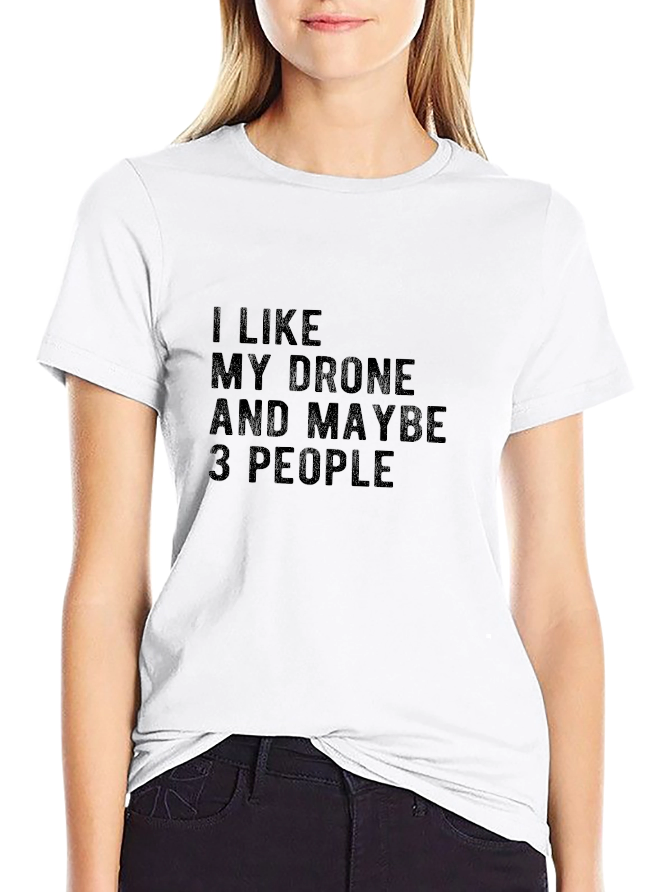 Black Drone Lover T-Shirt - Funny Graphic Tee view 9